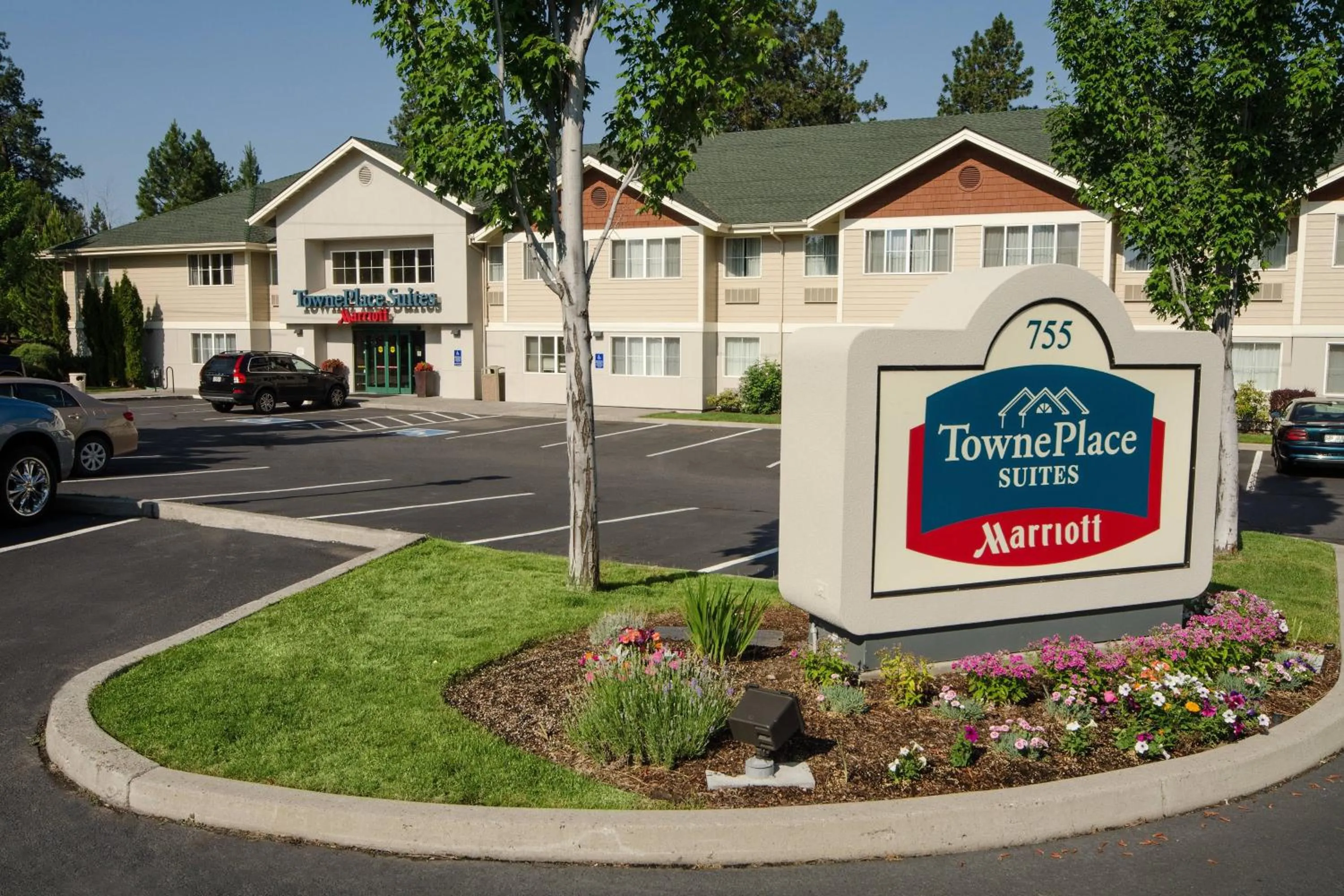 Property building in TownePlace Suites Old Mill District, Bend Near Mt Bachelor