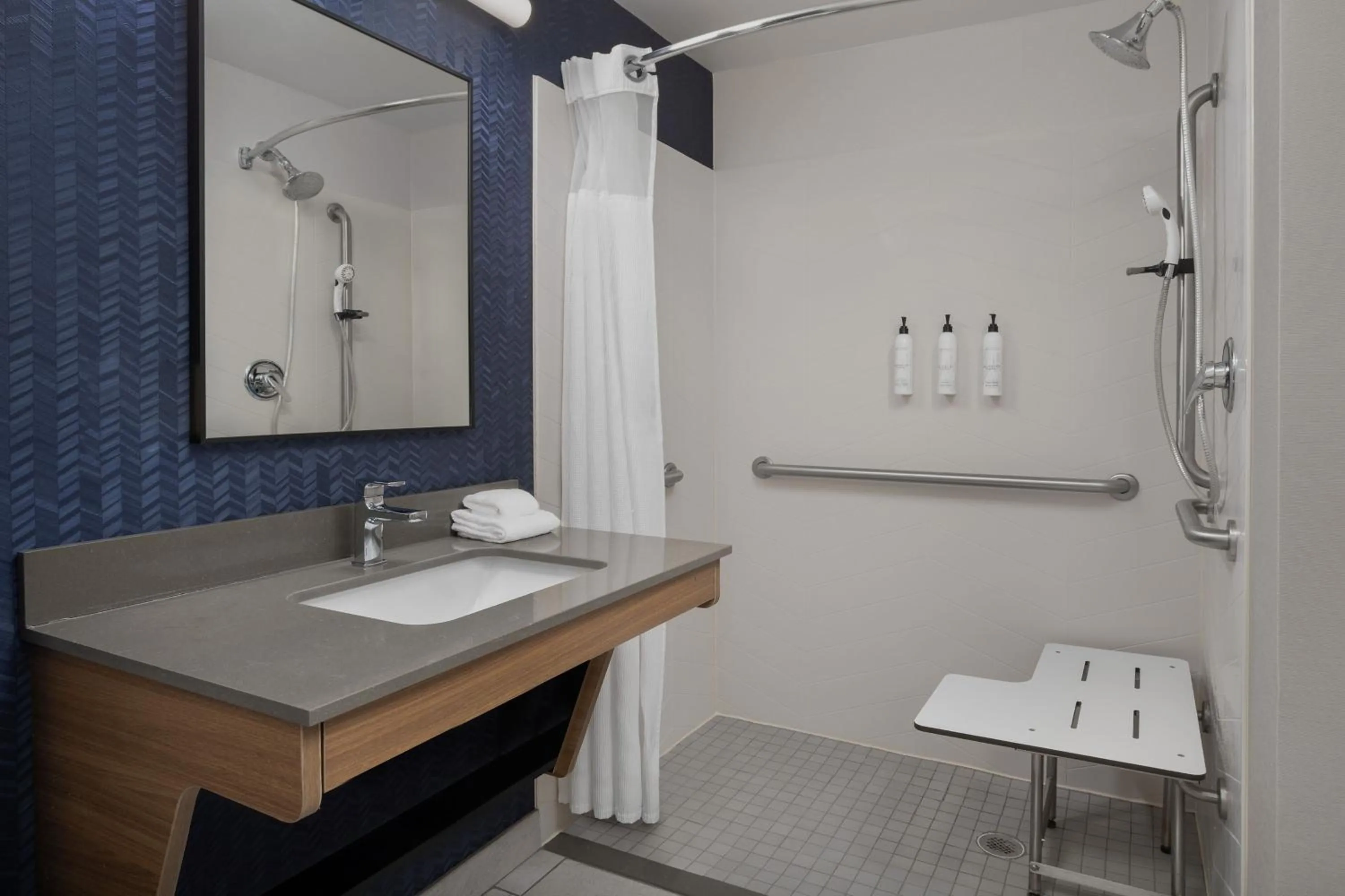 Bathroom in Fairfield Inn & Suites Roanoke Hollins/I-81