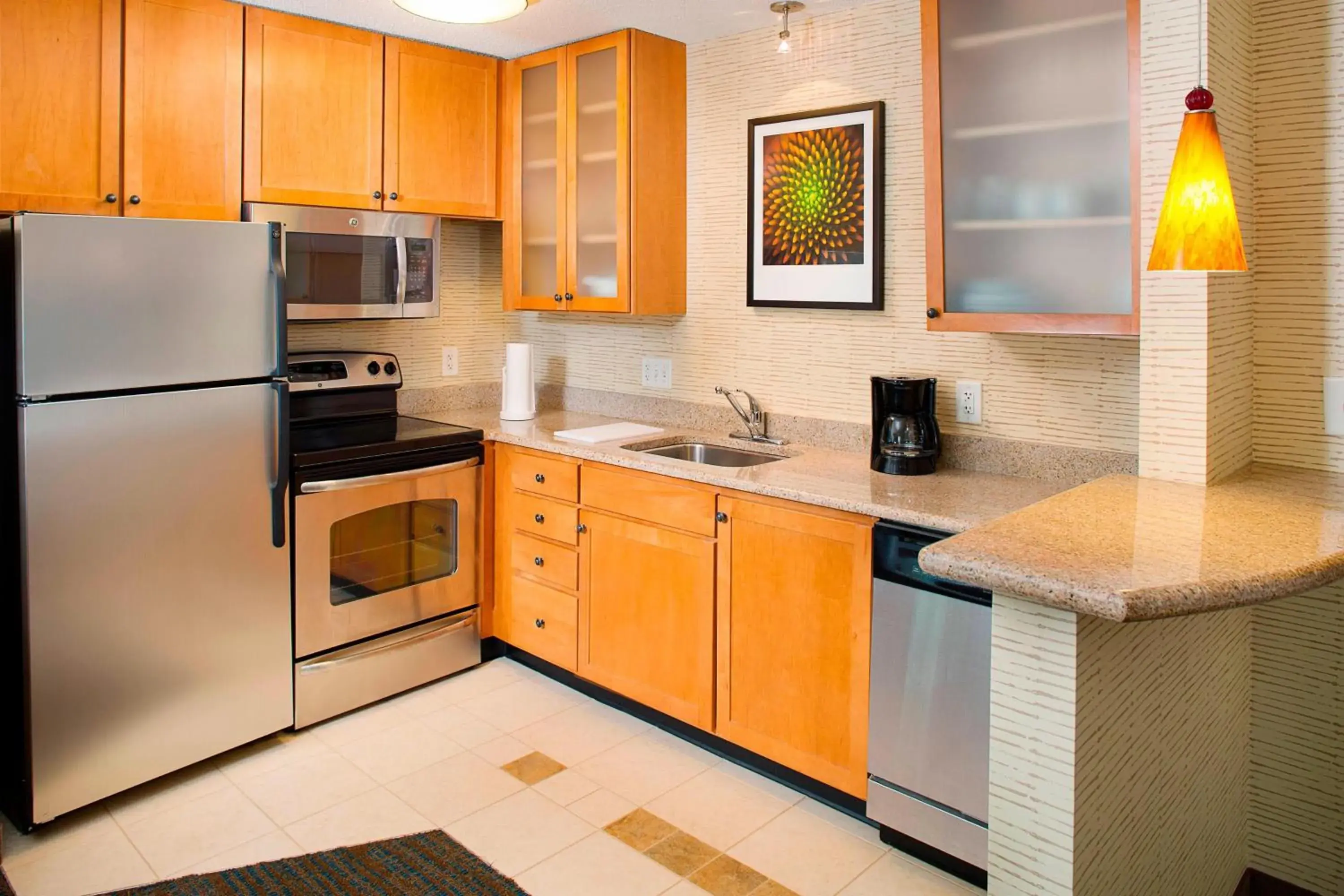 One-Bedroom King Suite with Fireplace in Residence Inn by Marriott Roanoke Airport One-Bedroom King Suite with Fireplace in Residence Inn by Marriott Roanoke Airport