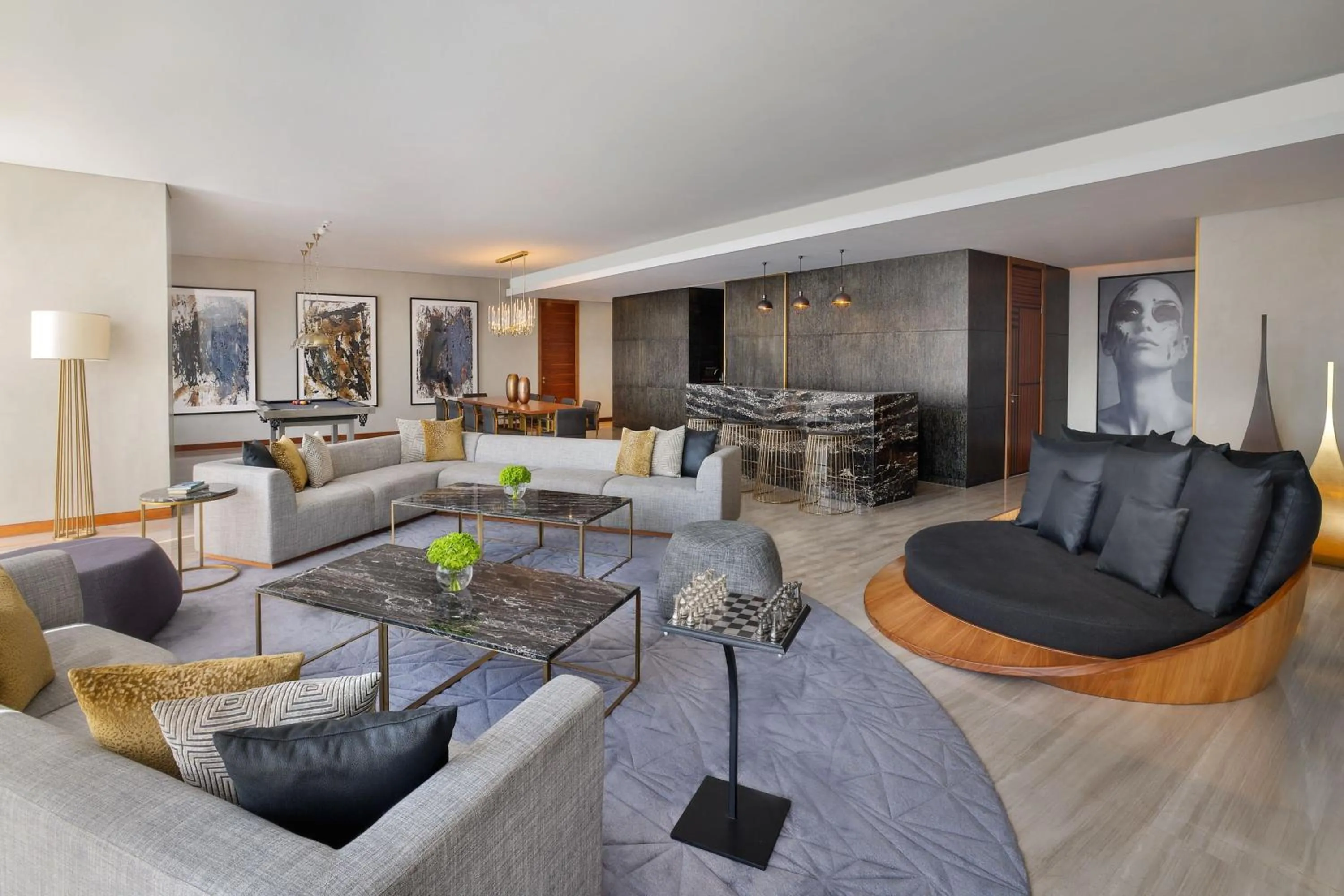 Living room in The St. Regis Downtown Dubai