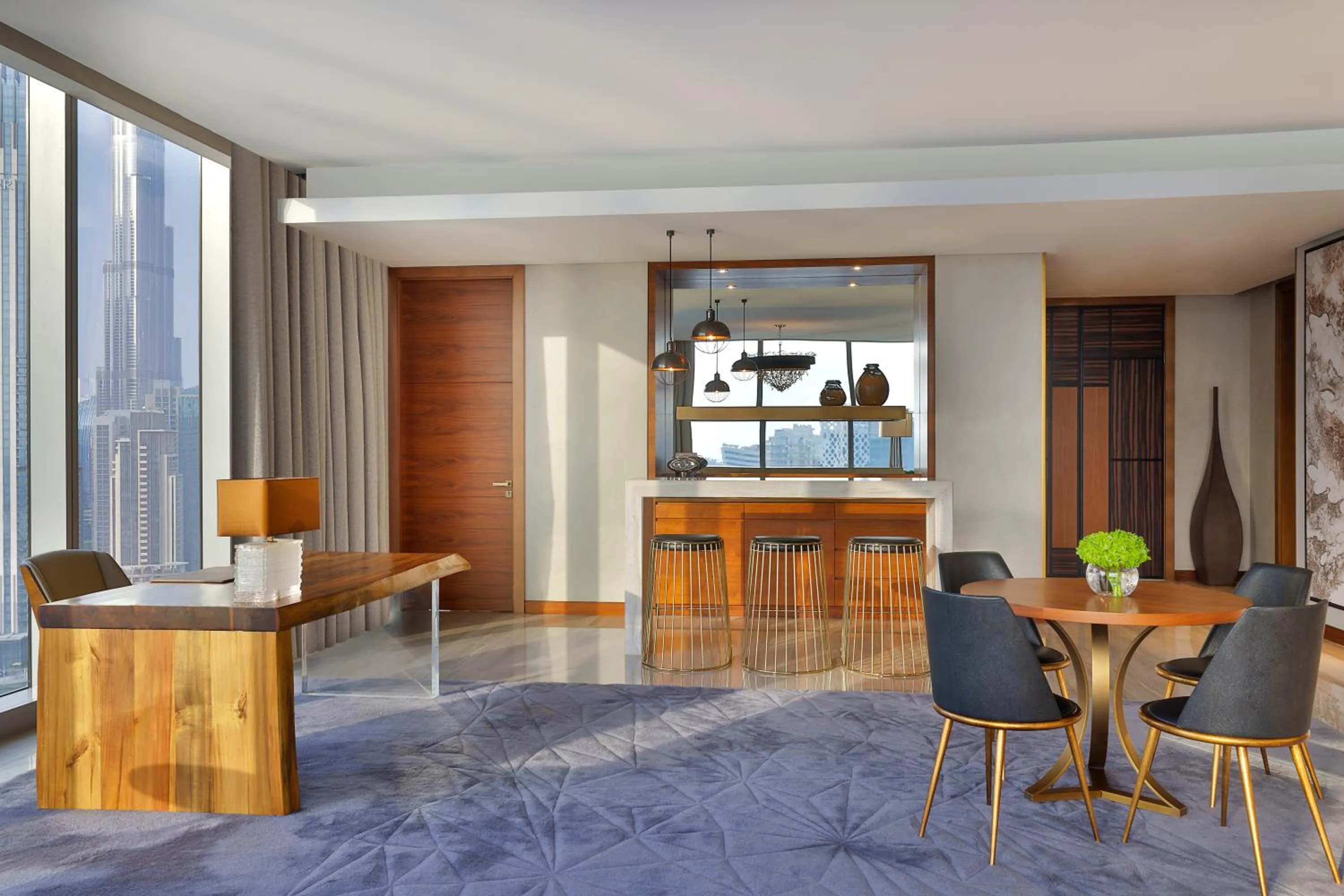 Living room in The St. Regis Downtown Dubai