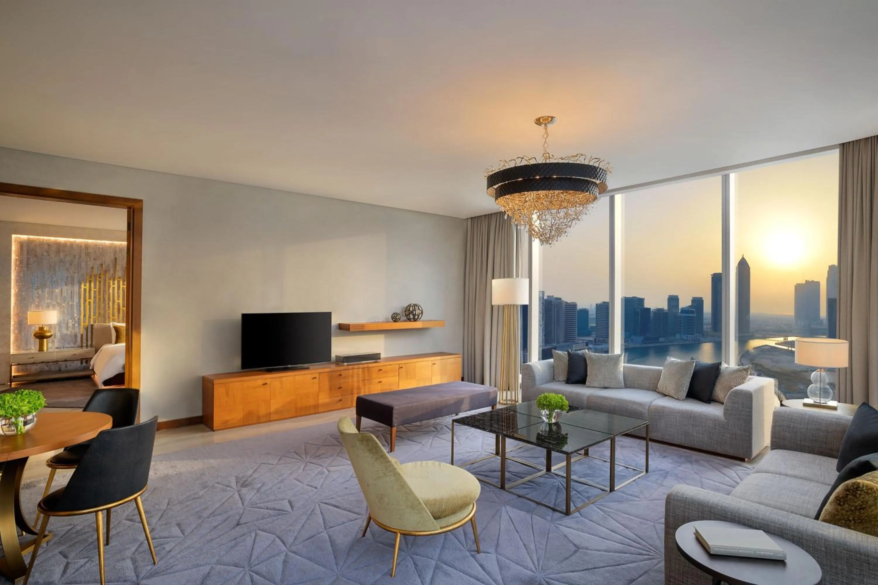 Living room in The St. Regis Downtown Dubai