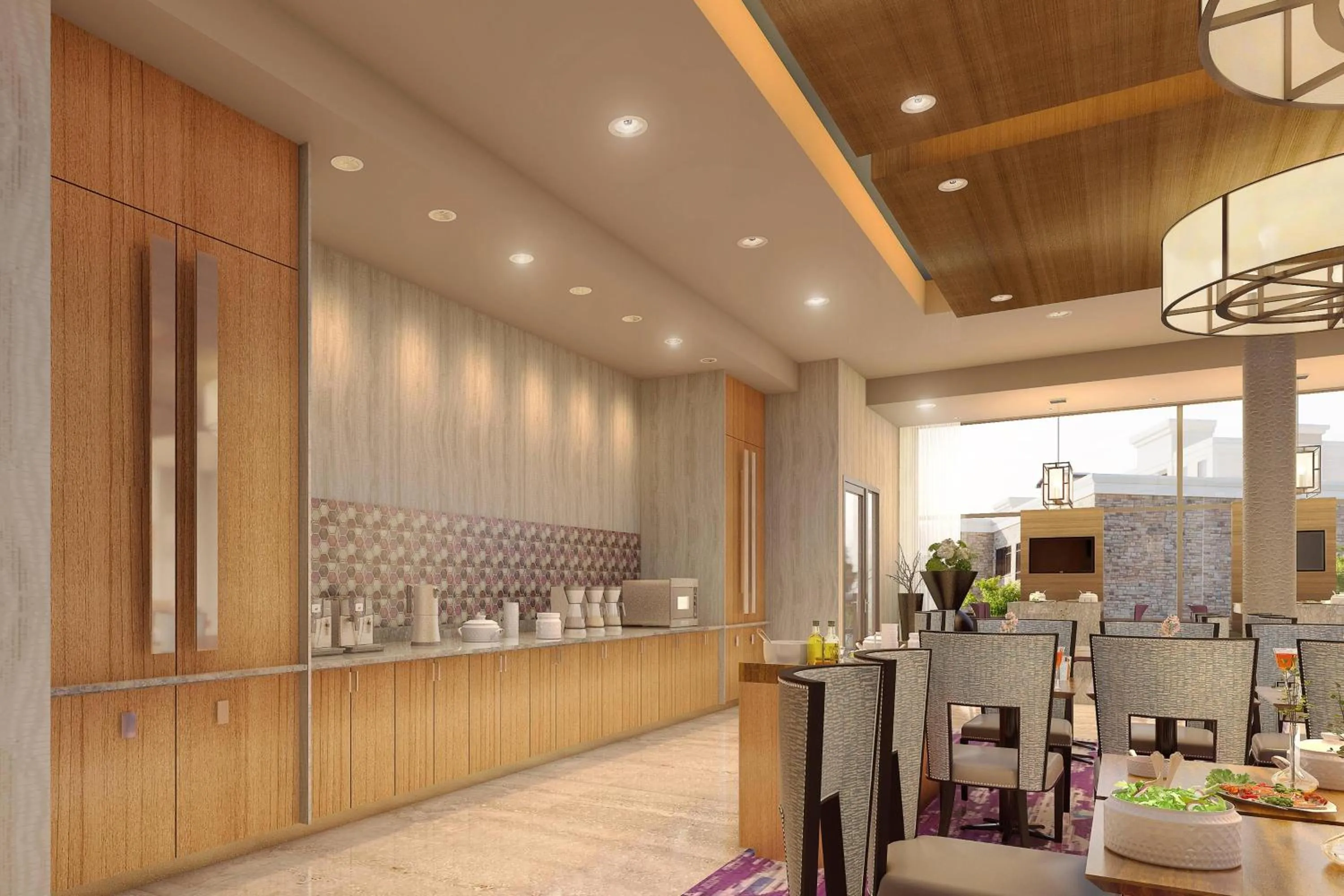 Restaurant/places to eat in SpringHill Suites by Marriott Fayetteville Fort Bragg
