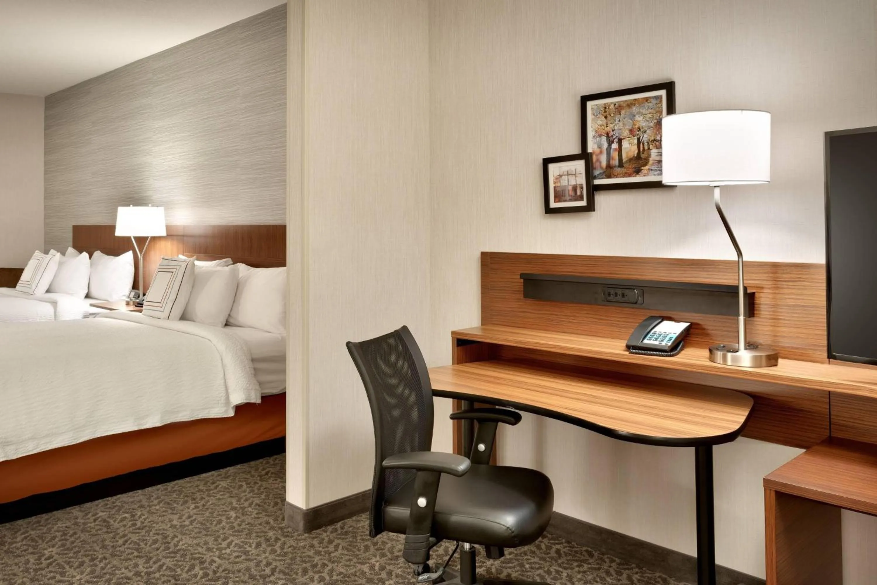 Photo of the whole room, Bed in Fairfield Inn & Suites by Marriott Springfield North