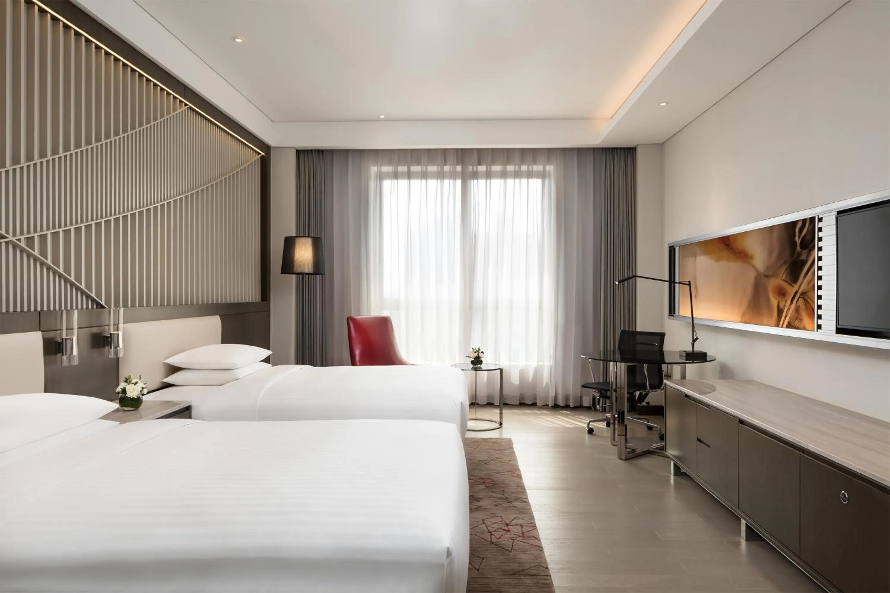 Bed in Courtyard by Marriott Tianjin Hongqiao