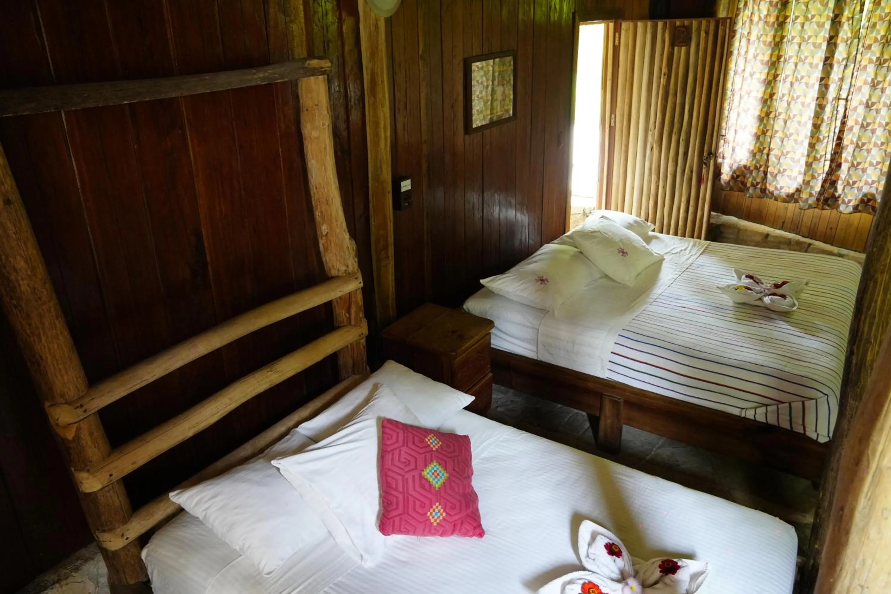 Bed in Eco Hotel Sak Nok