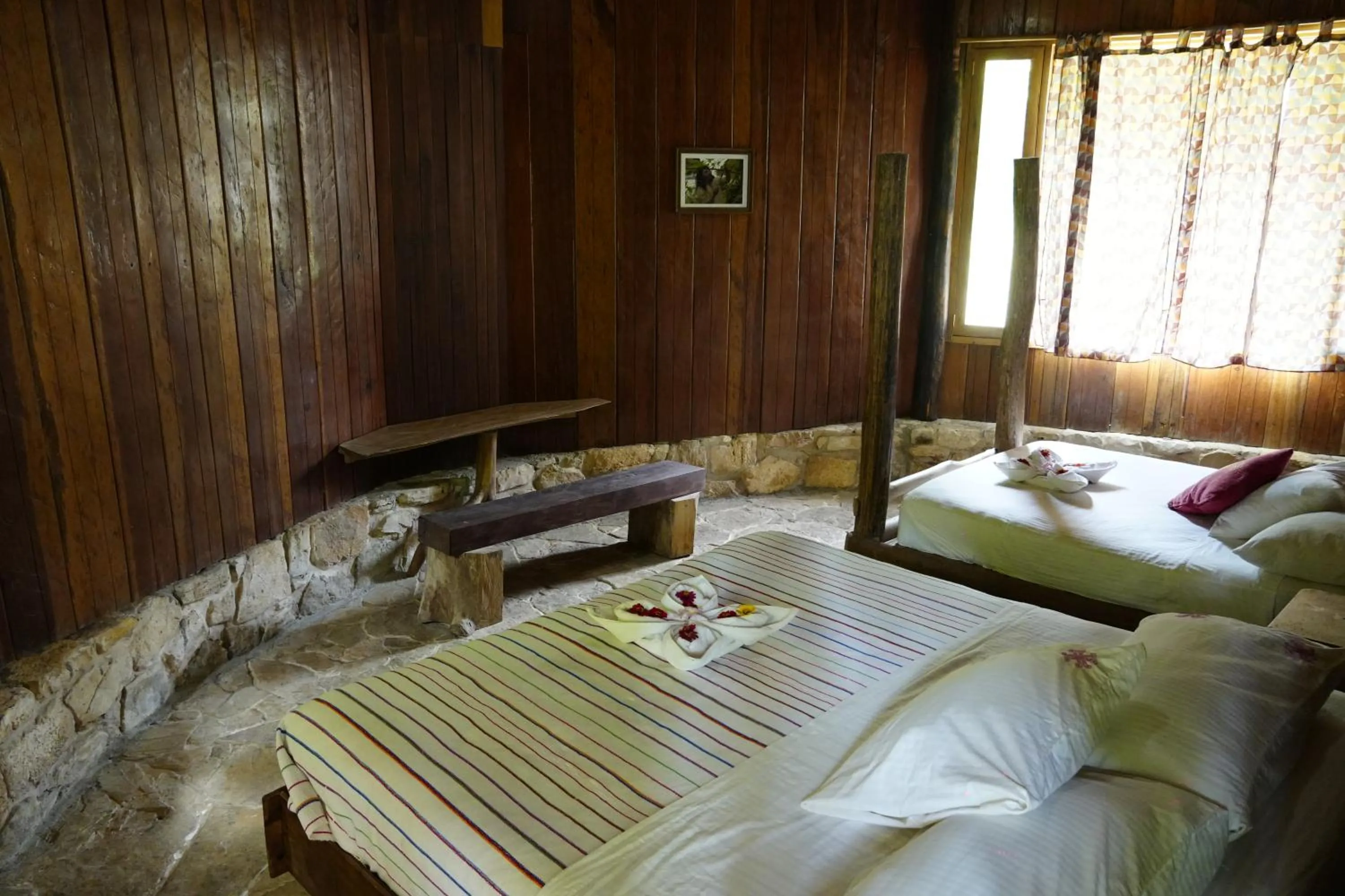 Bed in Eco Hotel Sak Nok