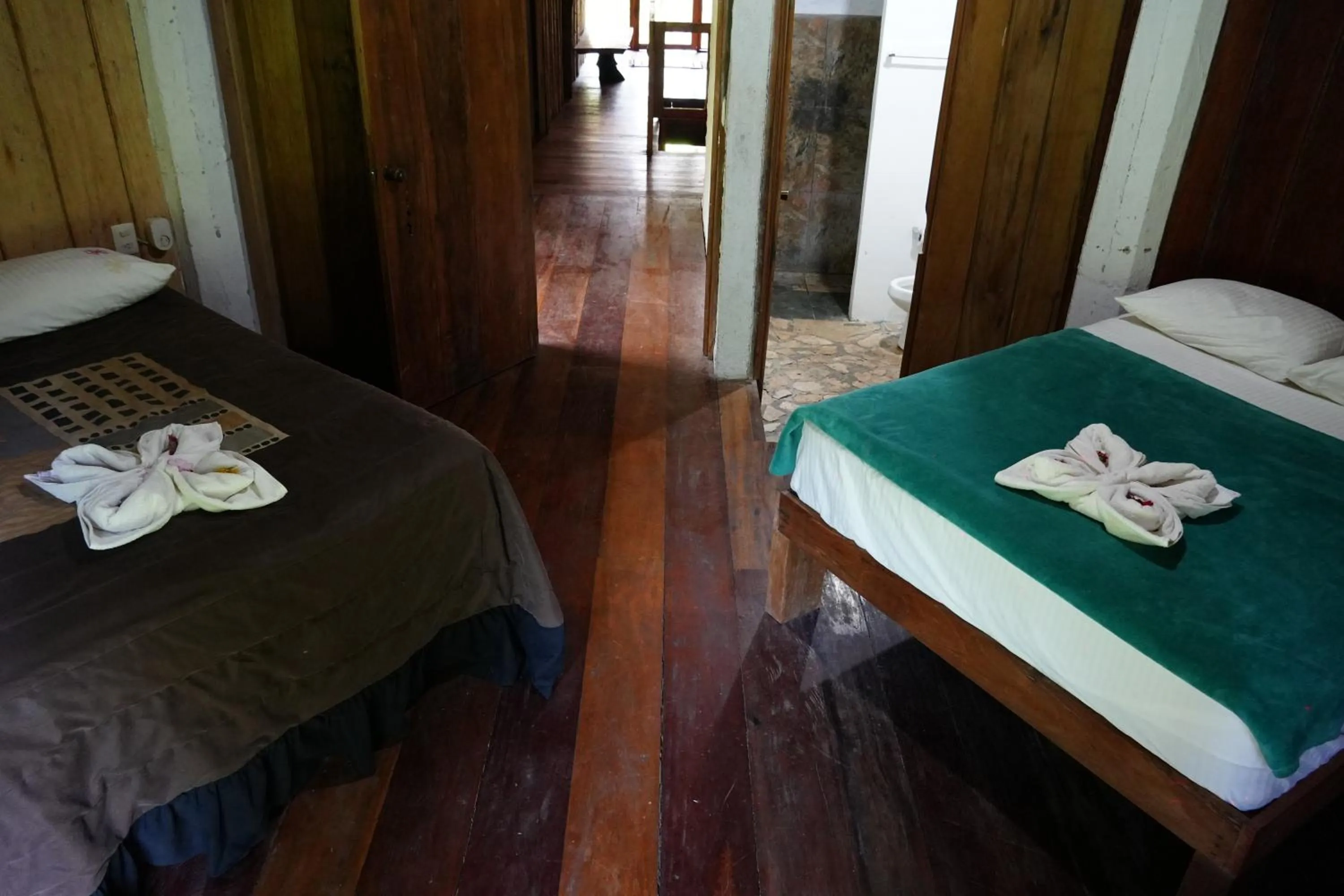 Bed in Eco Hotel Sak Nok