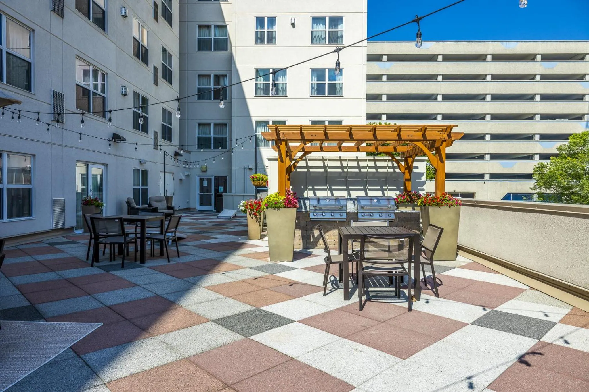 Patio in Residence Inn Rochester Mayo Clinic Area