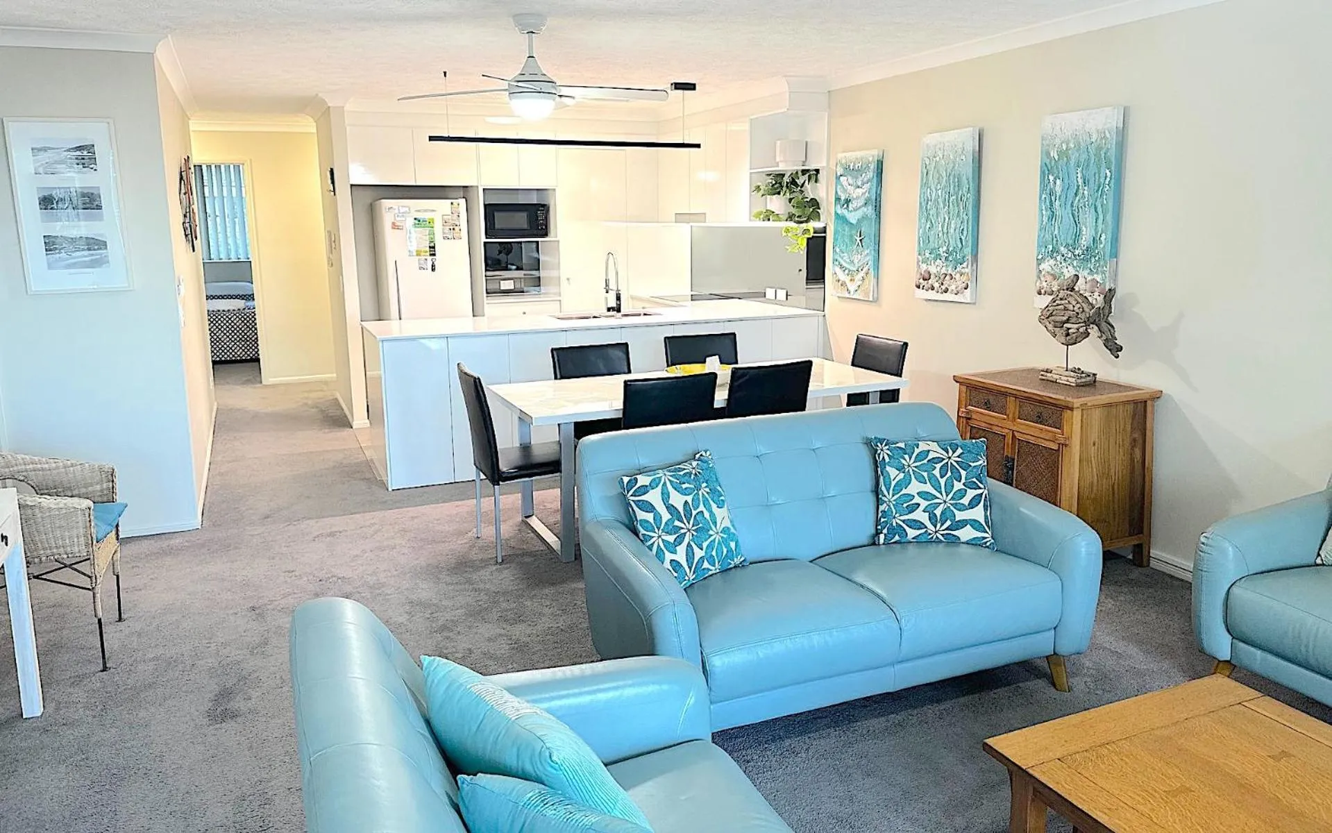 Living room in Little Cove Currumbin