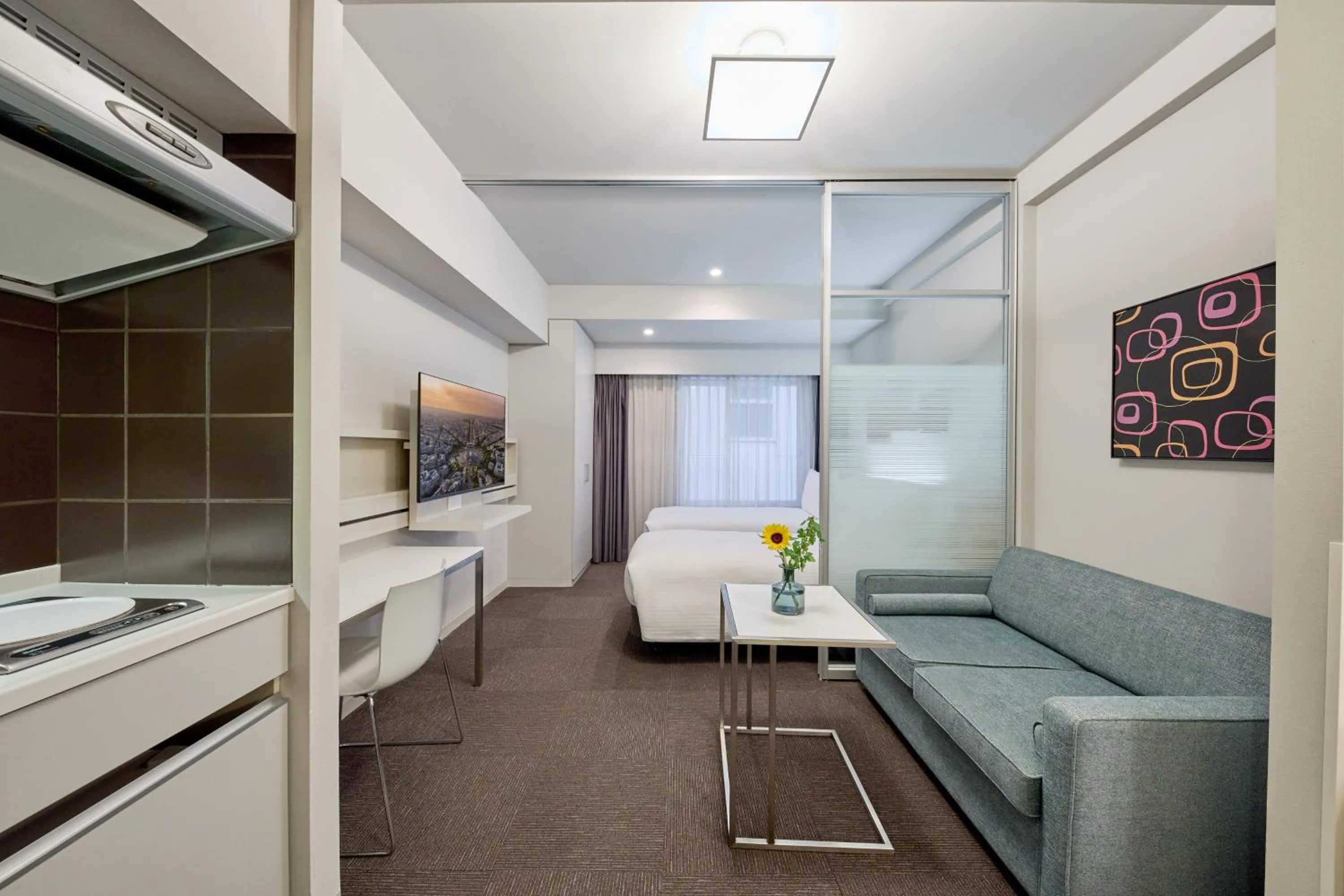 Photo of the whole room in Citadines Shinjuku Tokyo