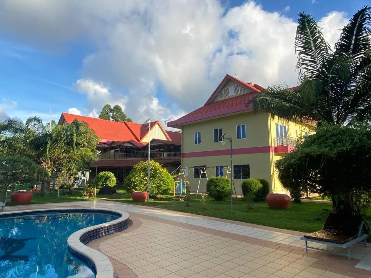 Pool view in Don Bosco Hotel School