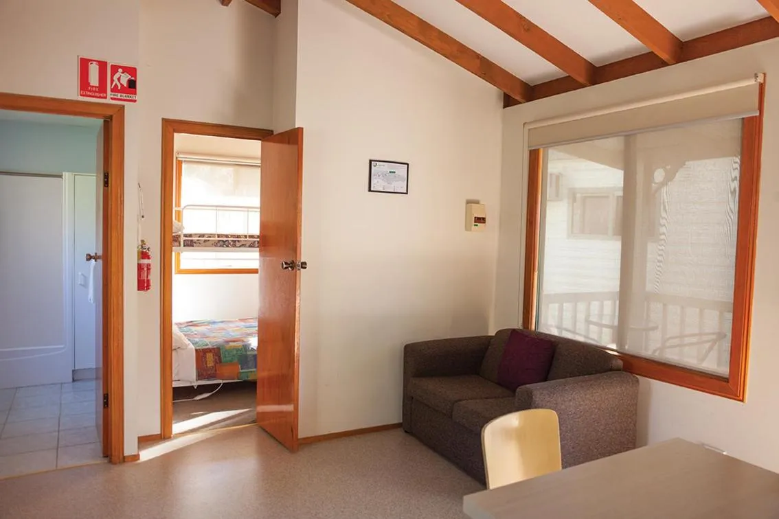 Seating area, Bed in BIG4 Crystal Brook Tourist Park