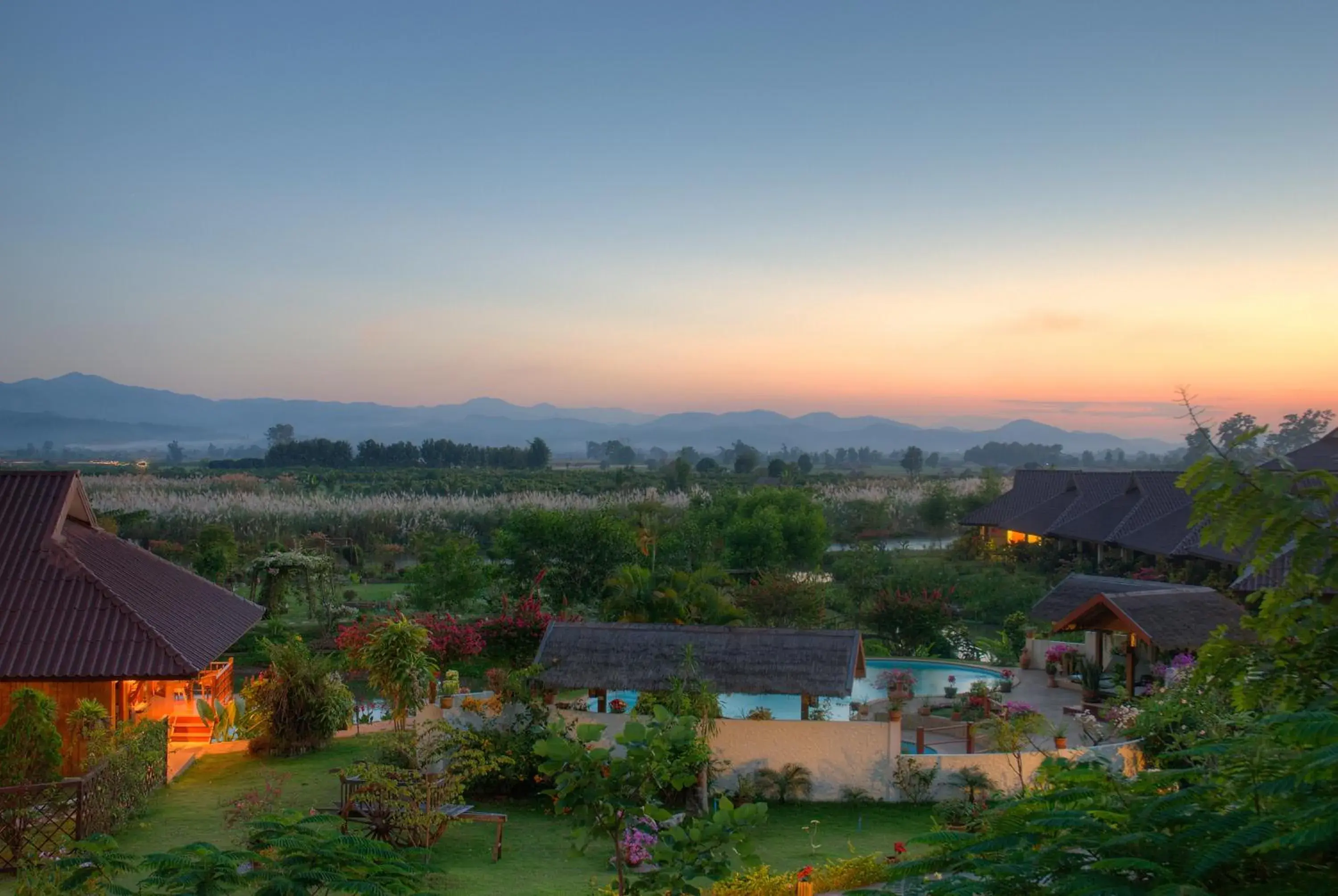Sunrise in Maekok River Village Resort Sunrise in Maekok River Village Resort
