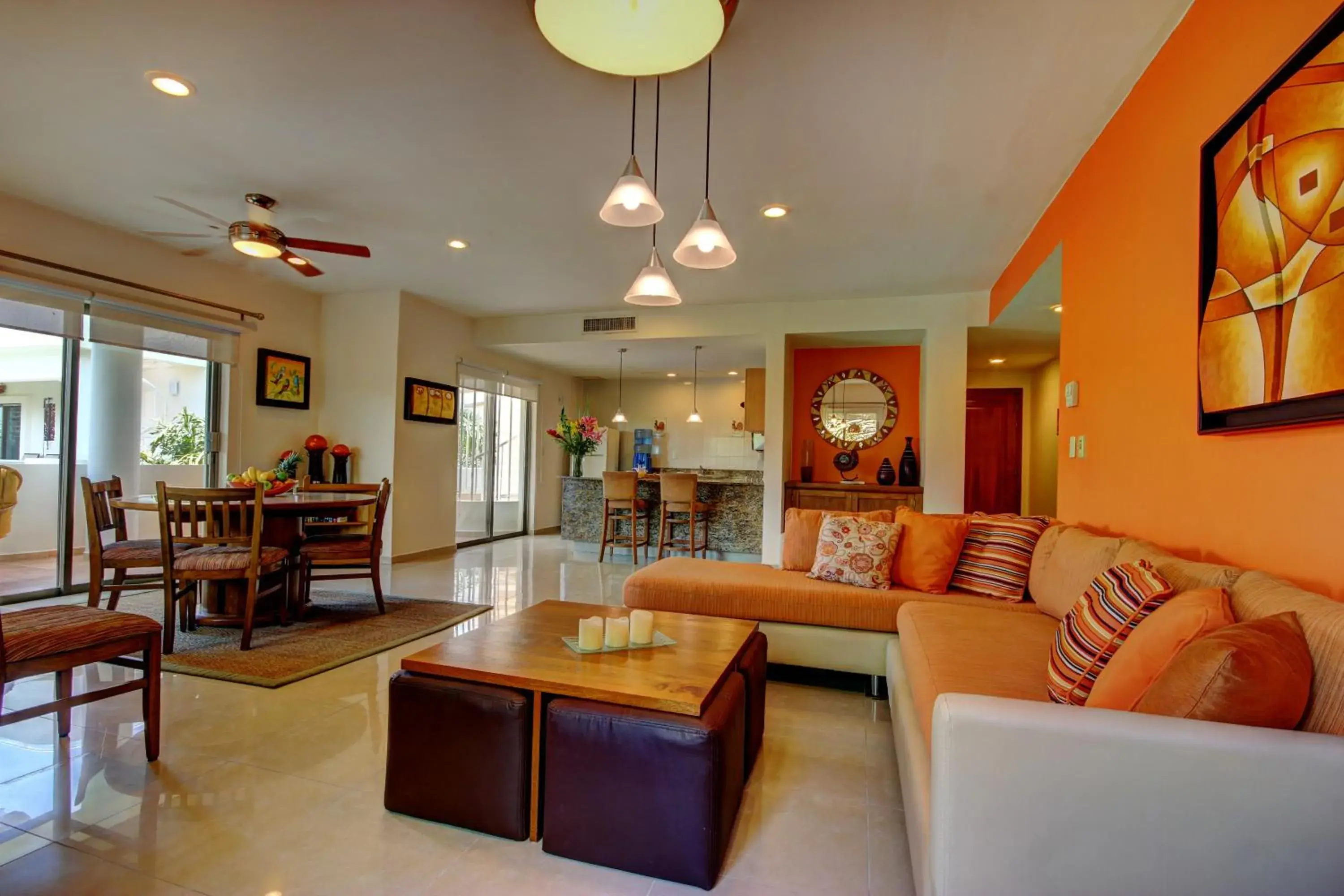 Living room in Riviera Maya Suites Living room in Riviera Maya Suites