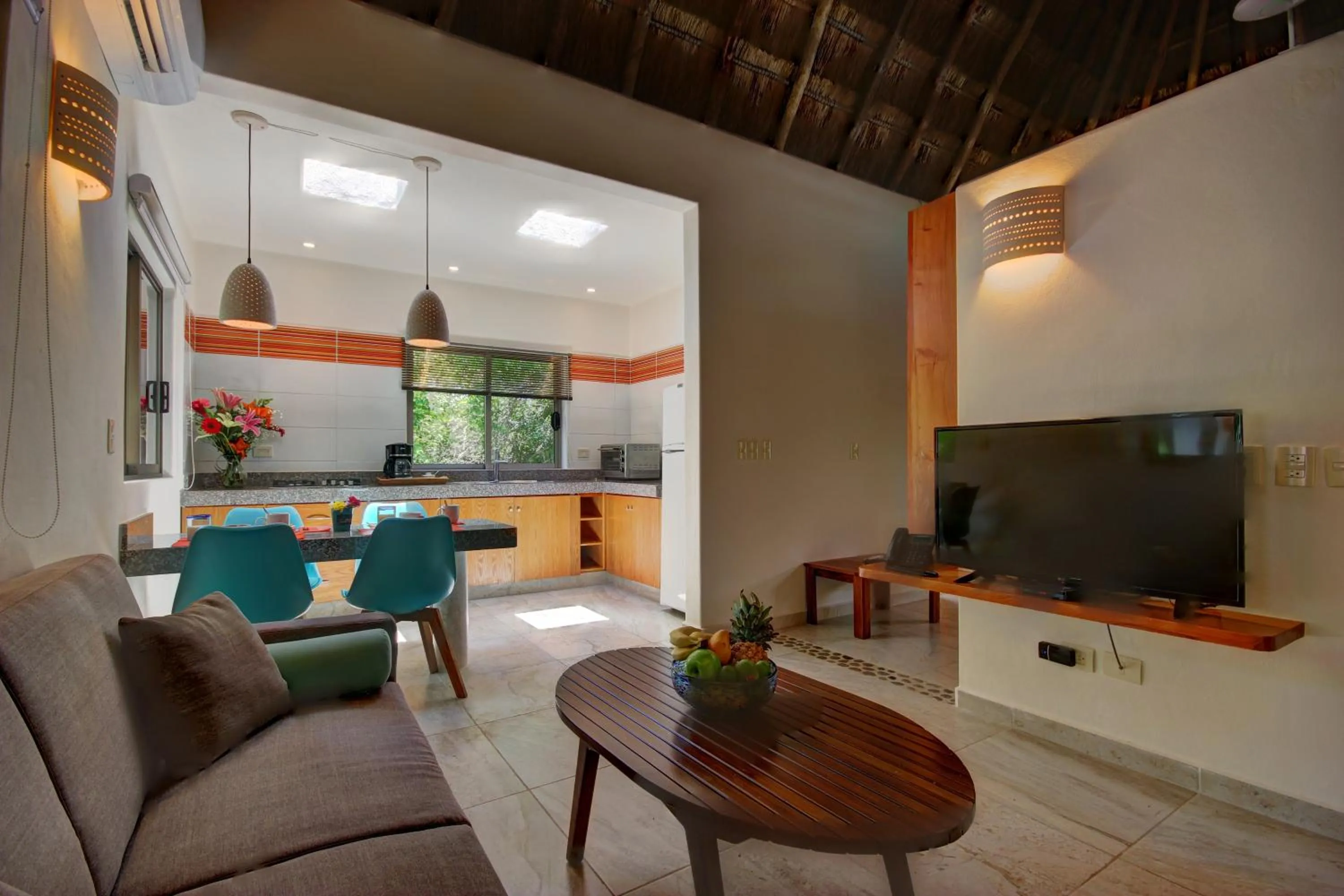 Living room in Riviera Maya Suites