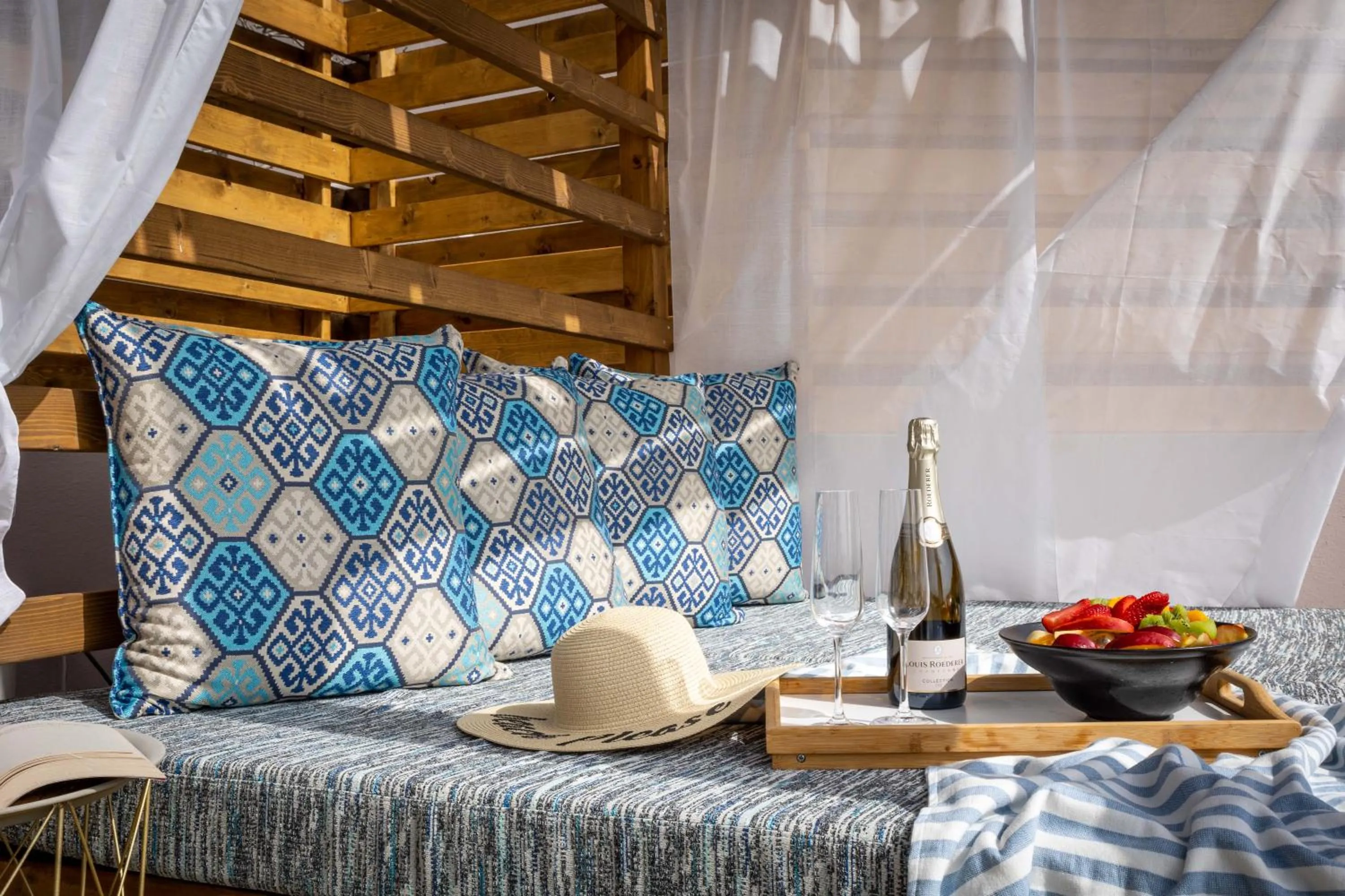 sunbed in Skiathos Avaton Suites & Villas, Philian Hotels and Resorts