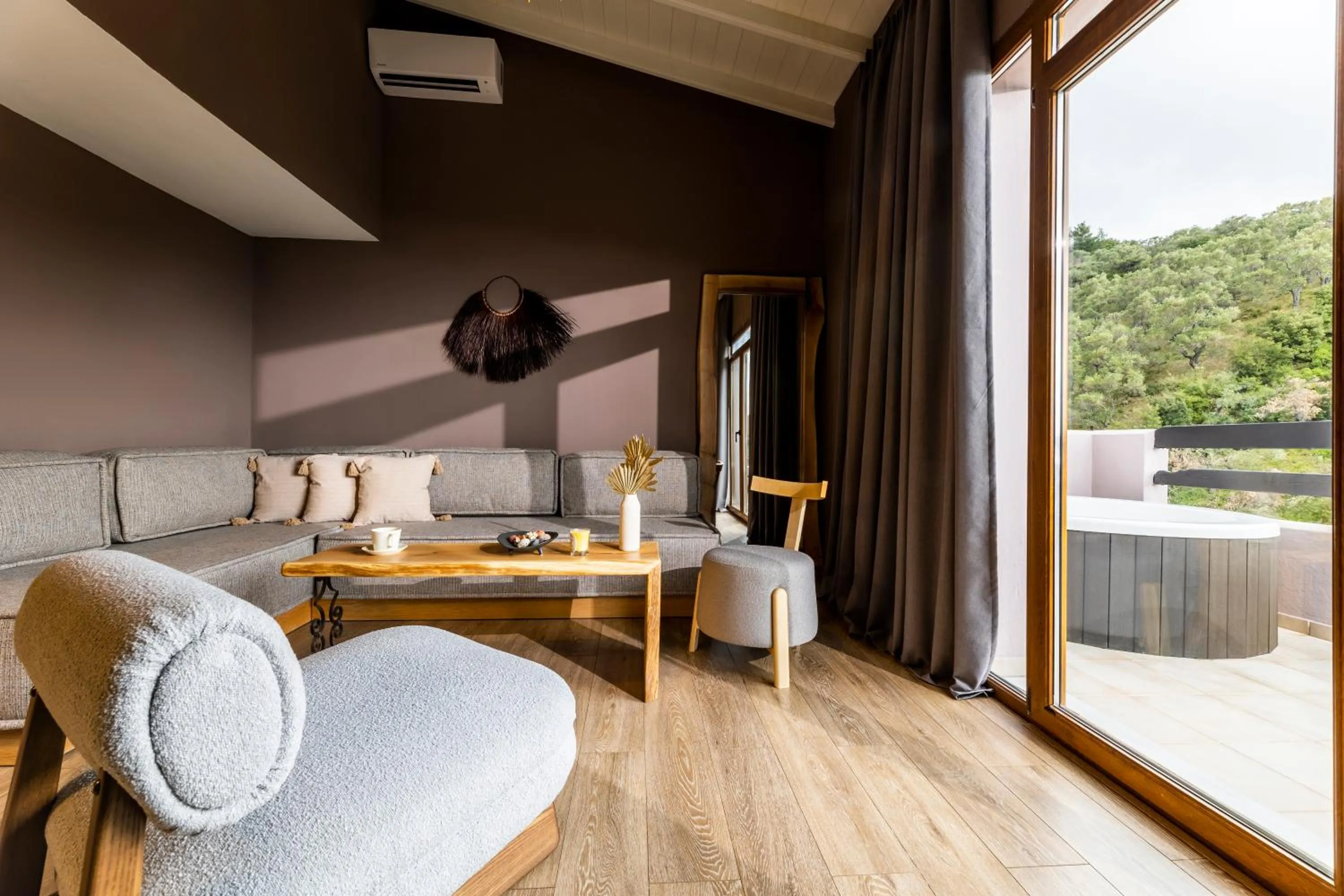 Living room in Skiathos Avaton Suites & Villas, Philian Hotels and Resorts