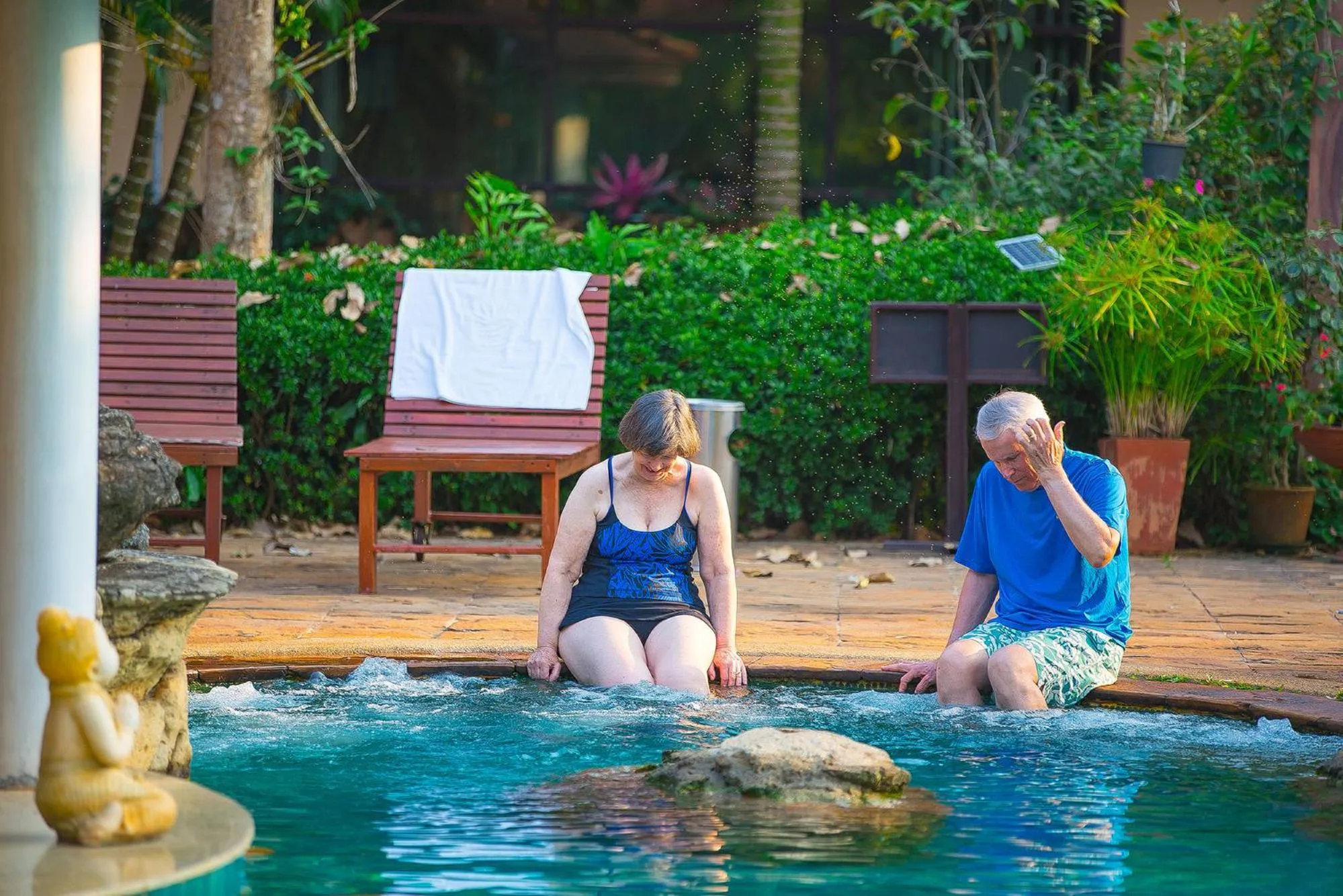 Pool view in Golden Pine Resort and Spa