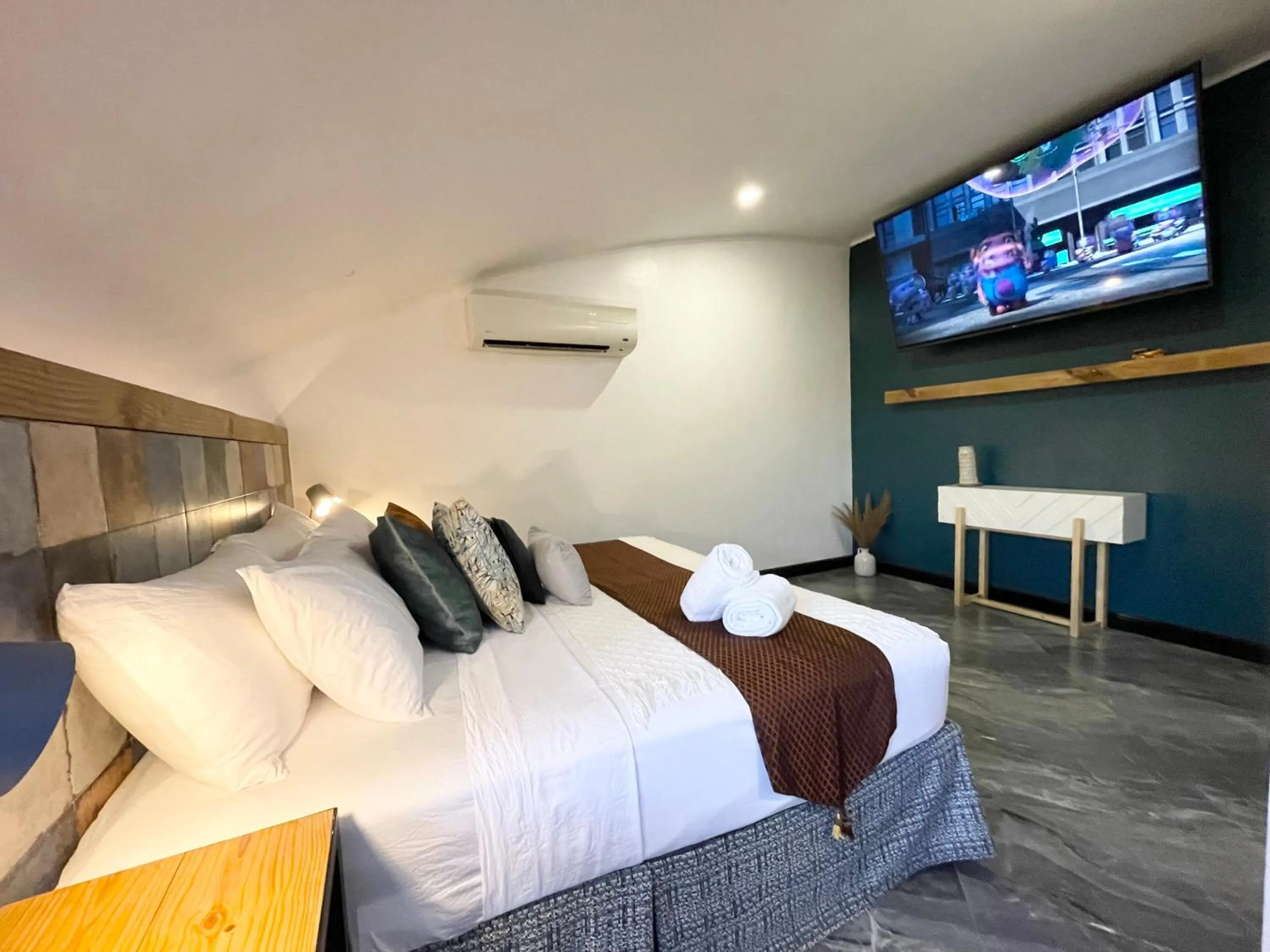 Bedroom, Bed in CLOCKWORKORANGE Luxury Suites