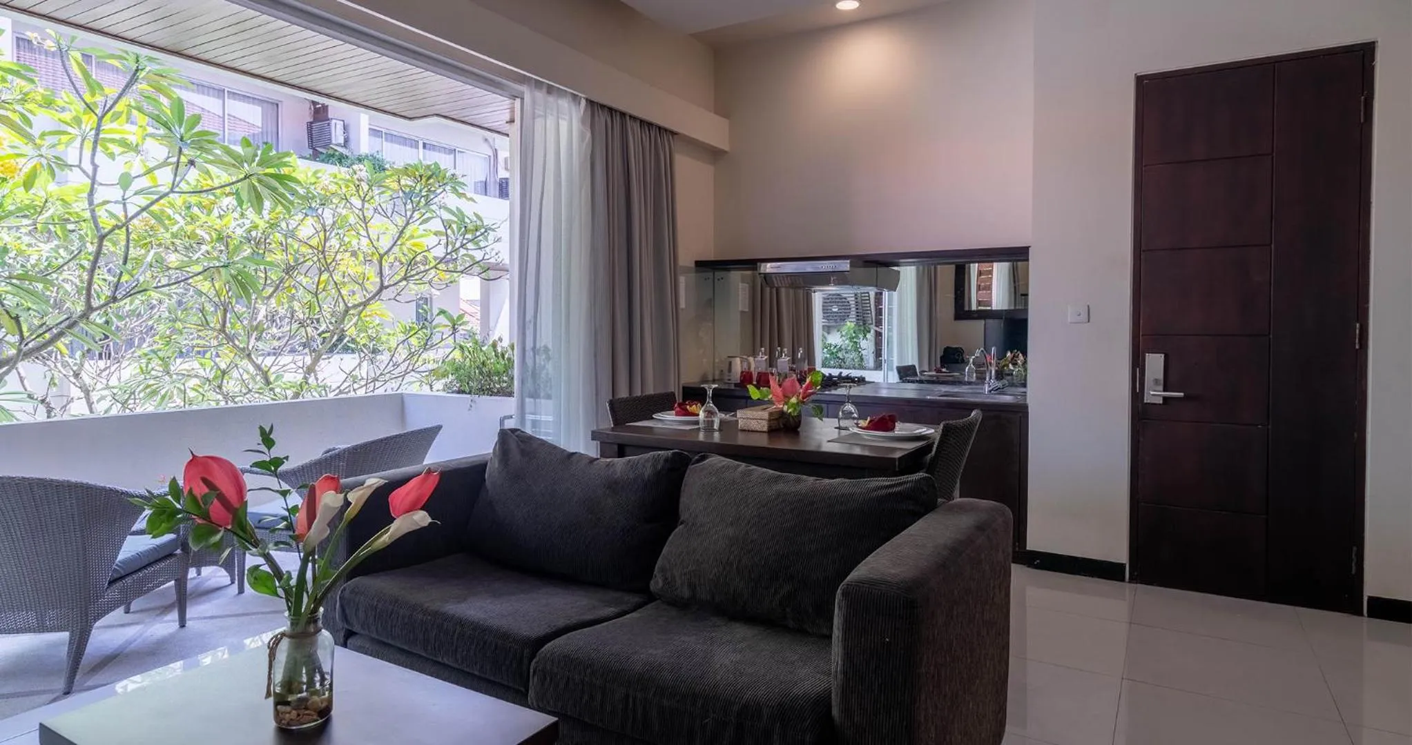 Balcony/Terrace in Swiss-Belcourt Sunset