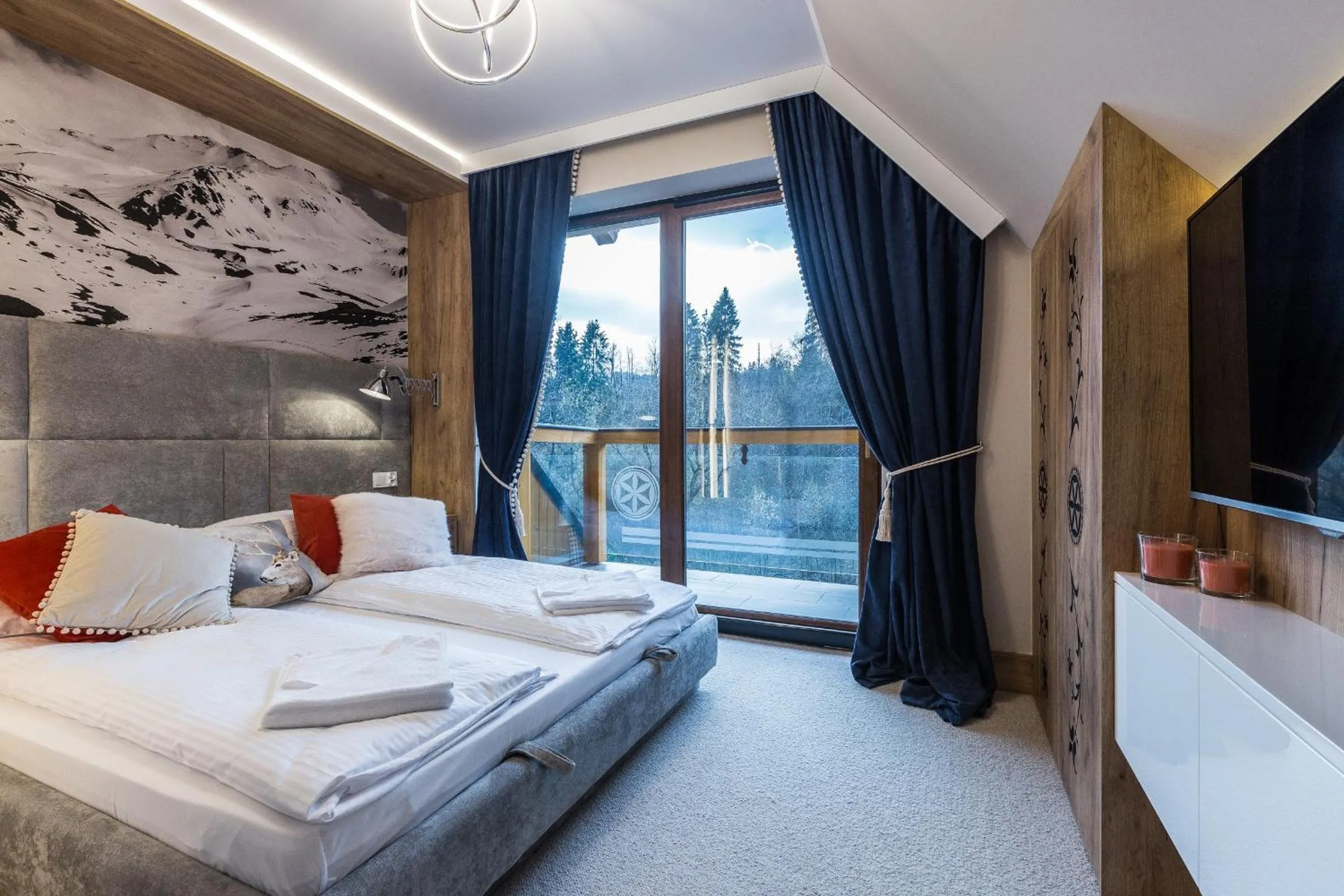 Bedroom, Bed in Aparthotel Góralski Spa & Restaurant
