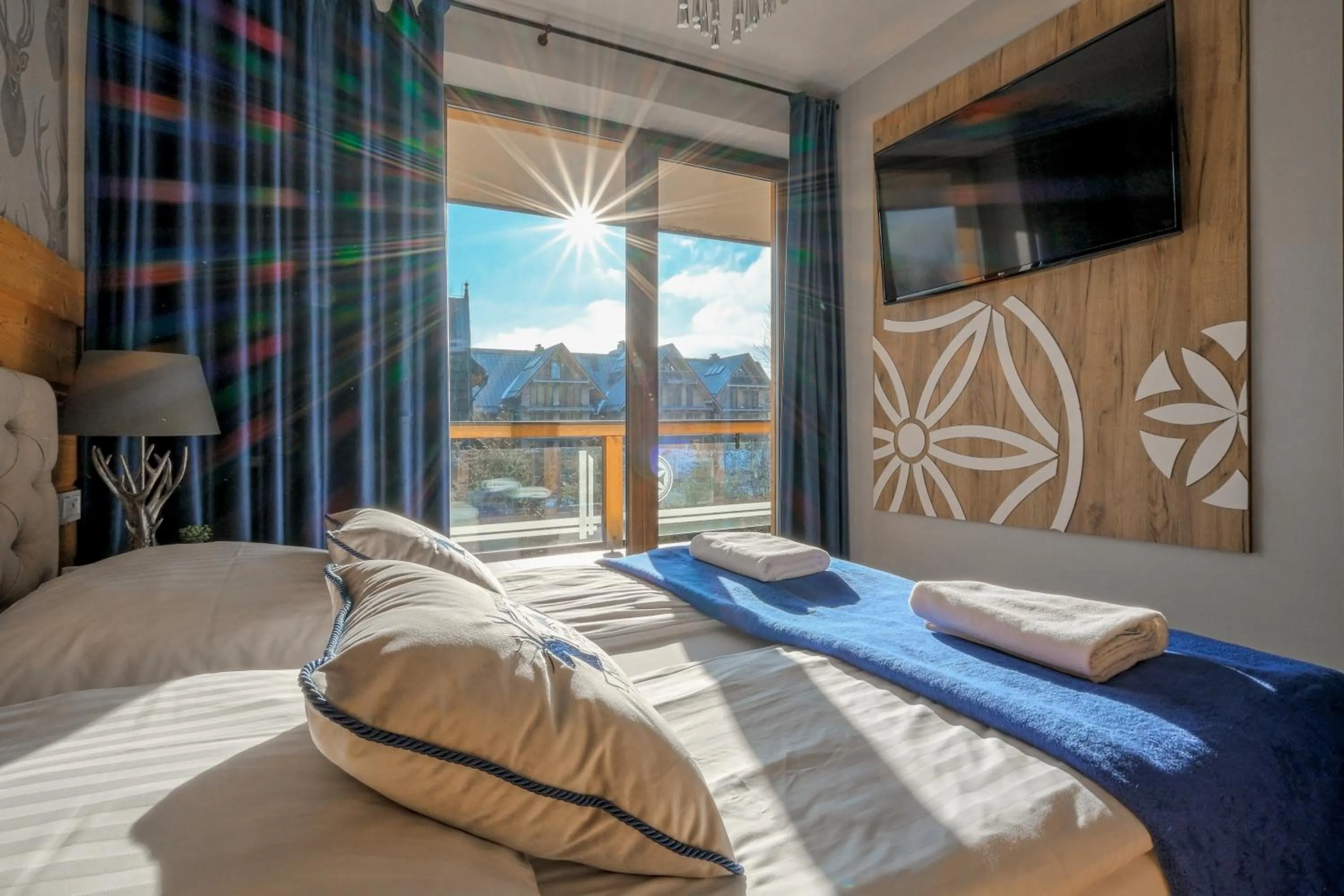 Bed in Aparthotel Góralski Spa & Restaurant