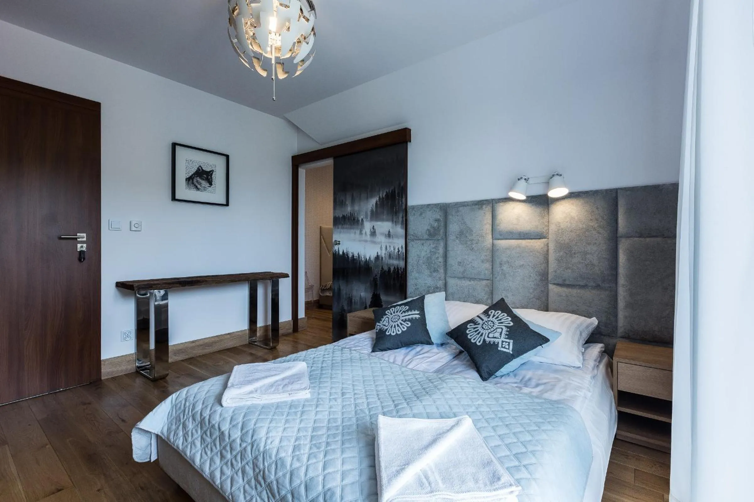 Bedroom, Bed in Aparthotel Góralski Spa & Restaurant