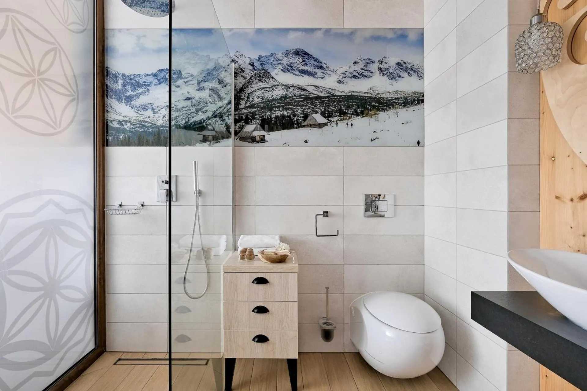 Shower in Aparthotel Góralski Spa & Restaurant