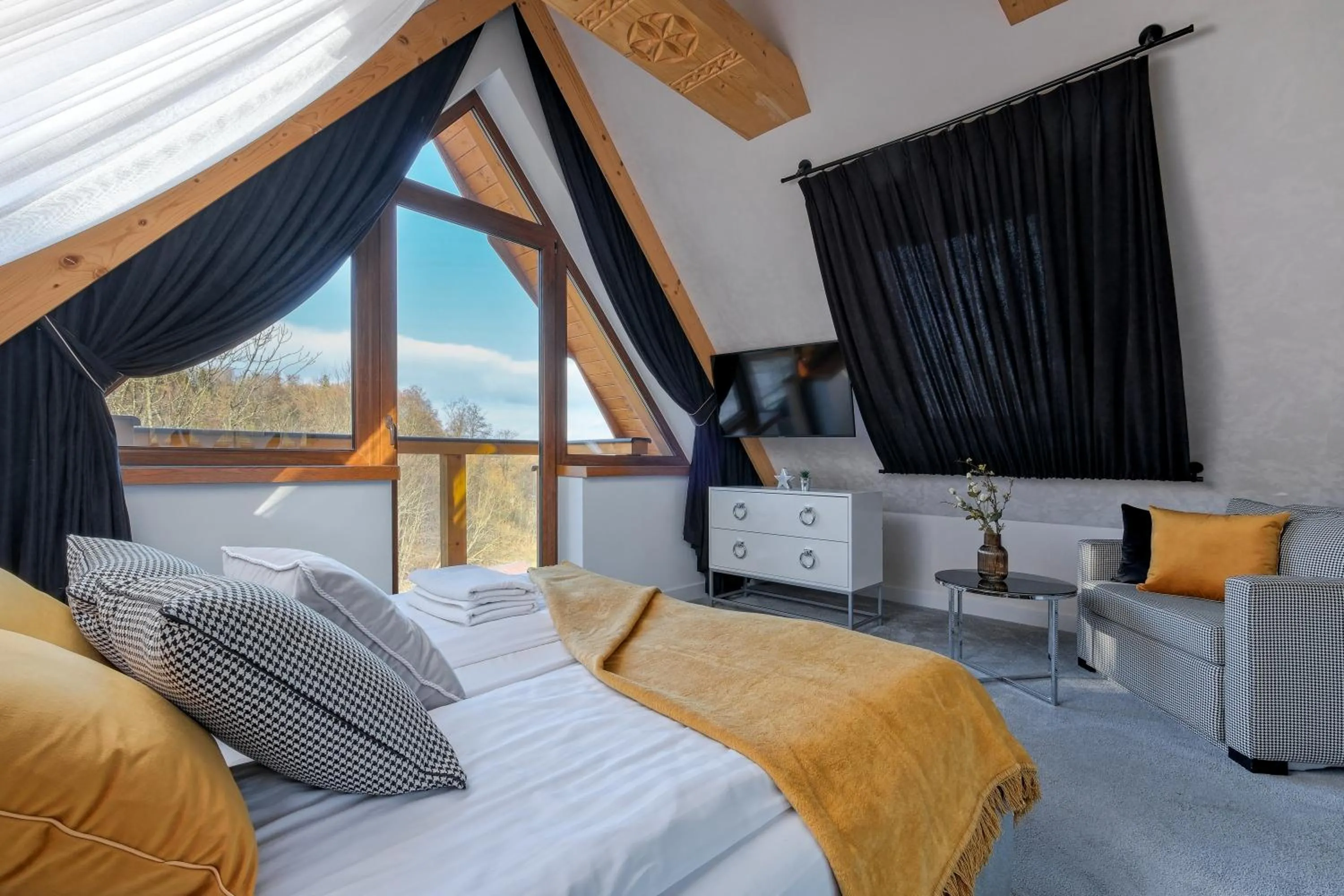 Bedroom, Bed in Aparthotel Góralski Spa & Restaurant