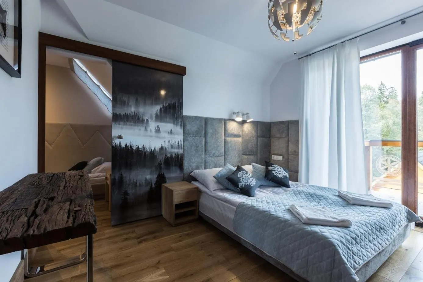 Bedroom, Bed in Aparthotel Góralski Spa & Restaurant