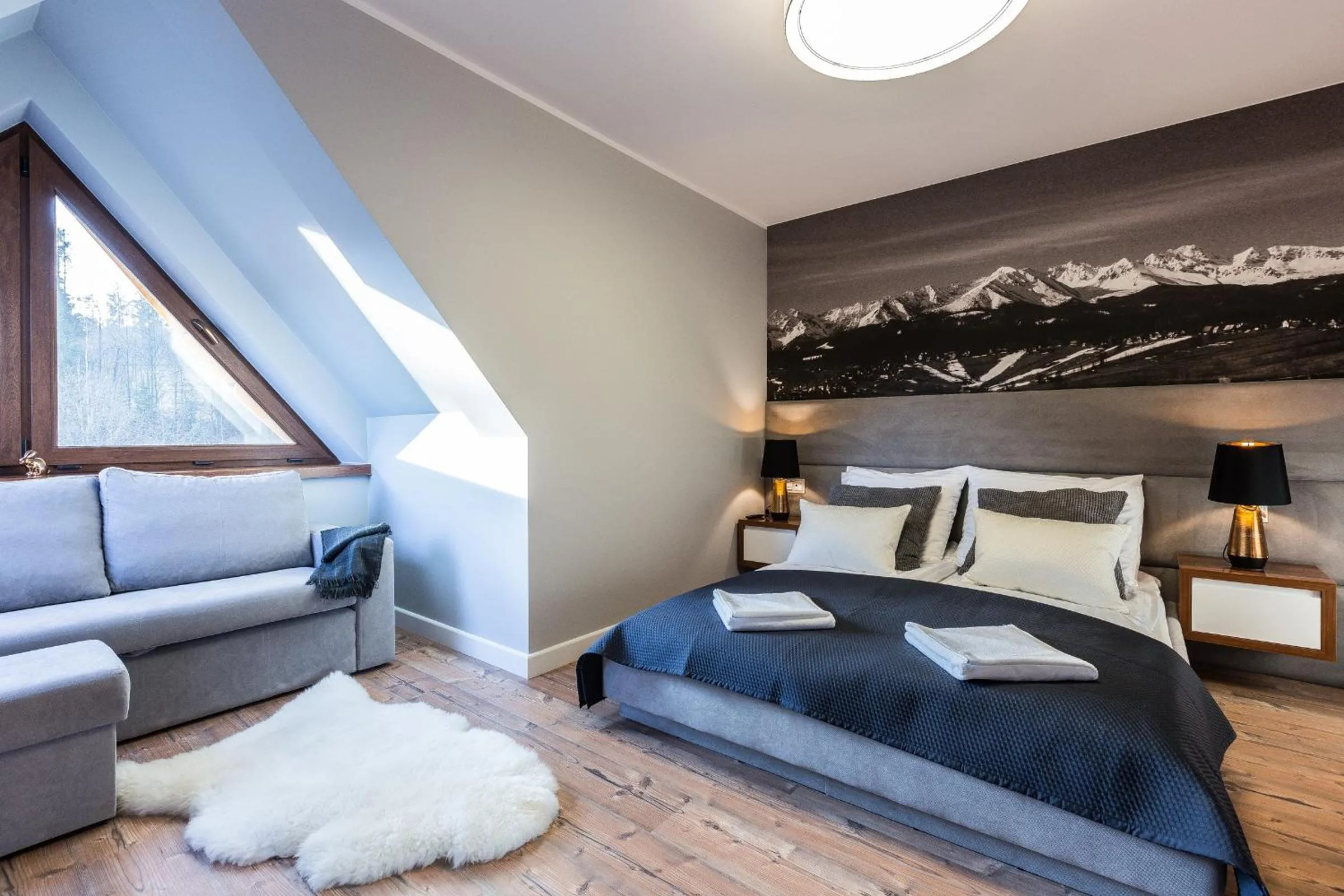 Bedroom, Bed in Aparthotel Góralski Spa & Restaurant