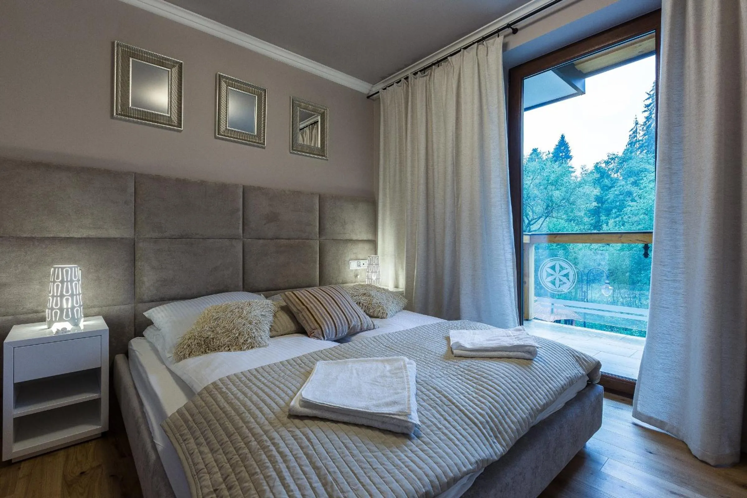 Bedroom, Bed in Aparthotel Góralski Spa & Restaurant