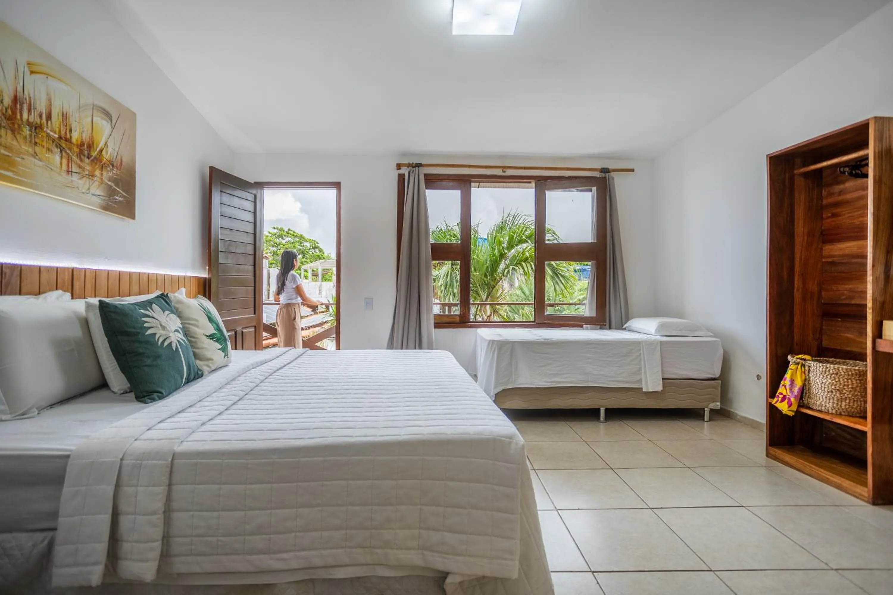 Bed in Jeri Village Hotel