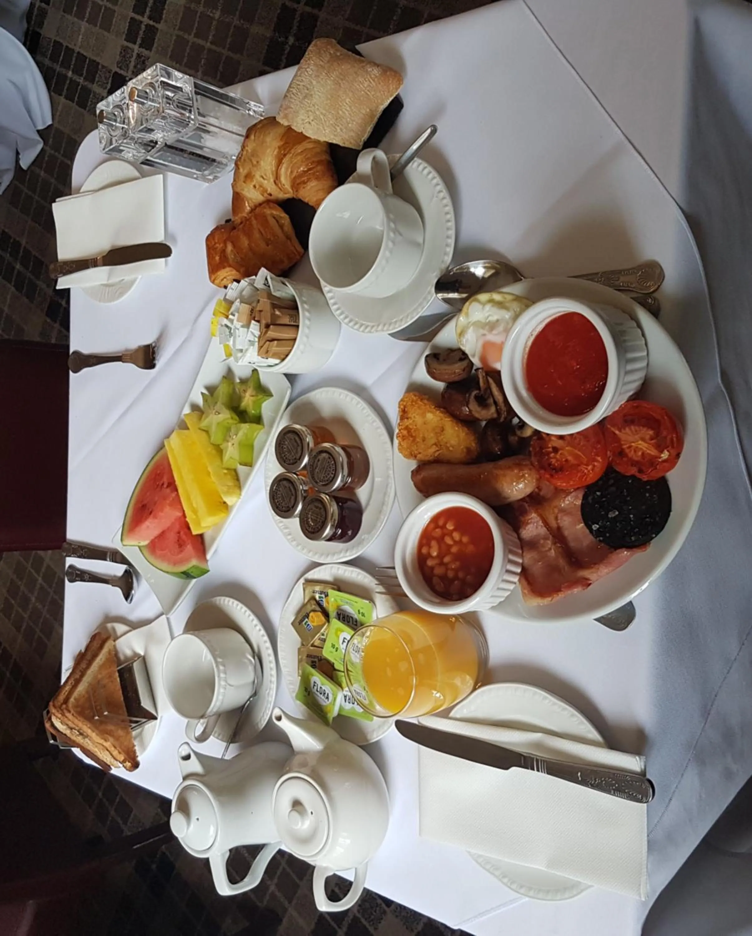 English/Irish breakfast in Wortley Hall Sheffield