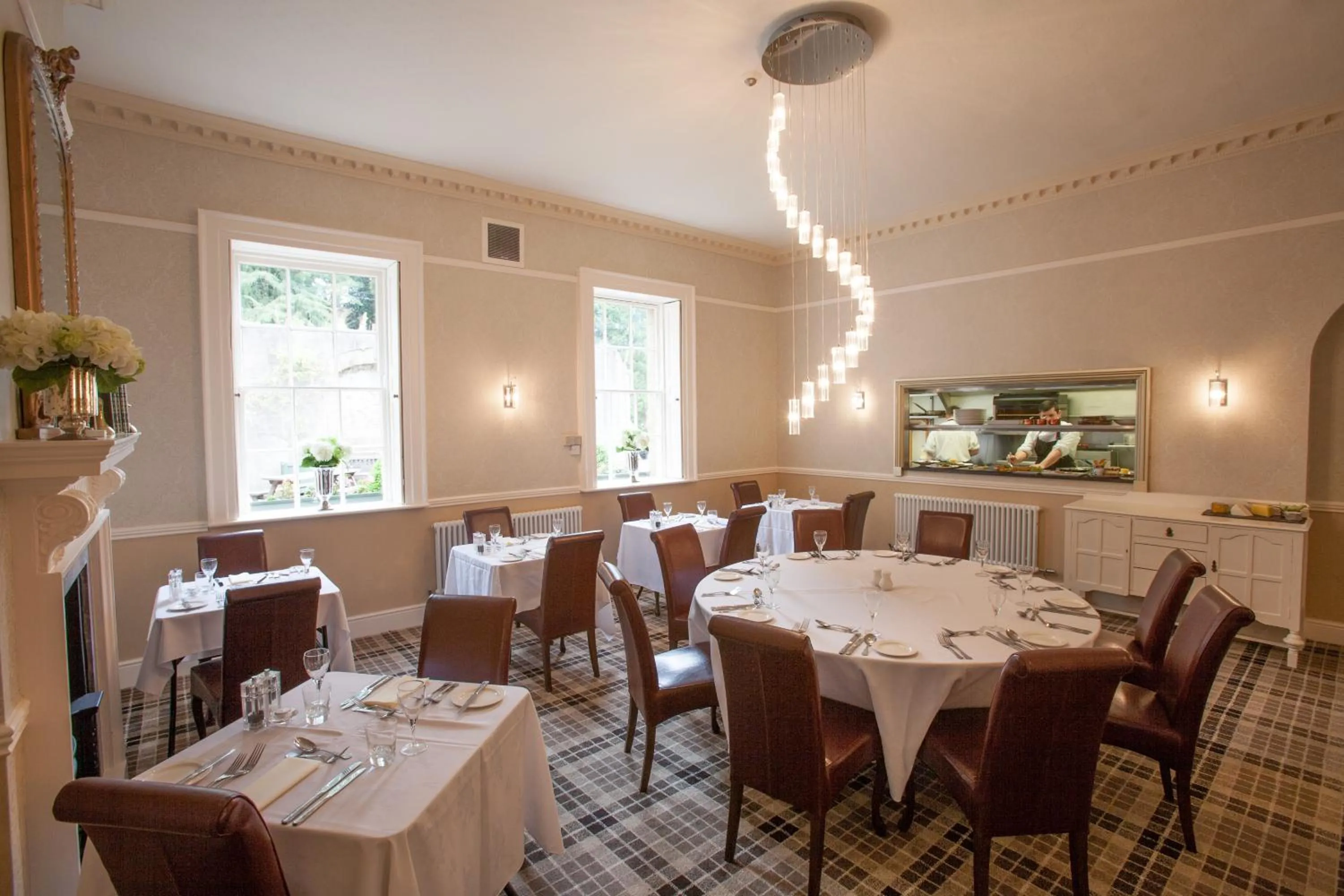 Dining area in Wortley Hall Sheffield
