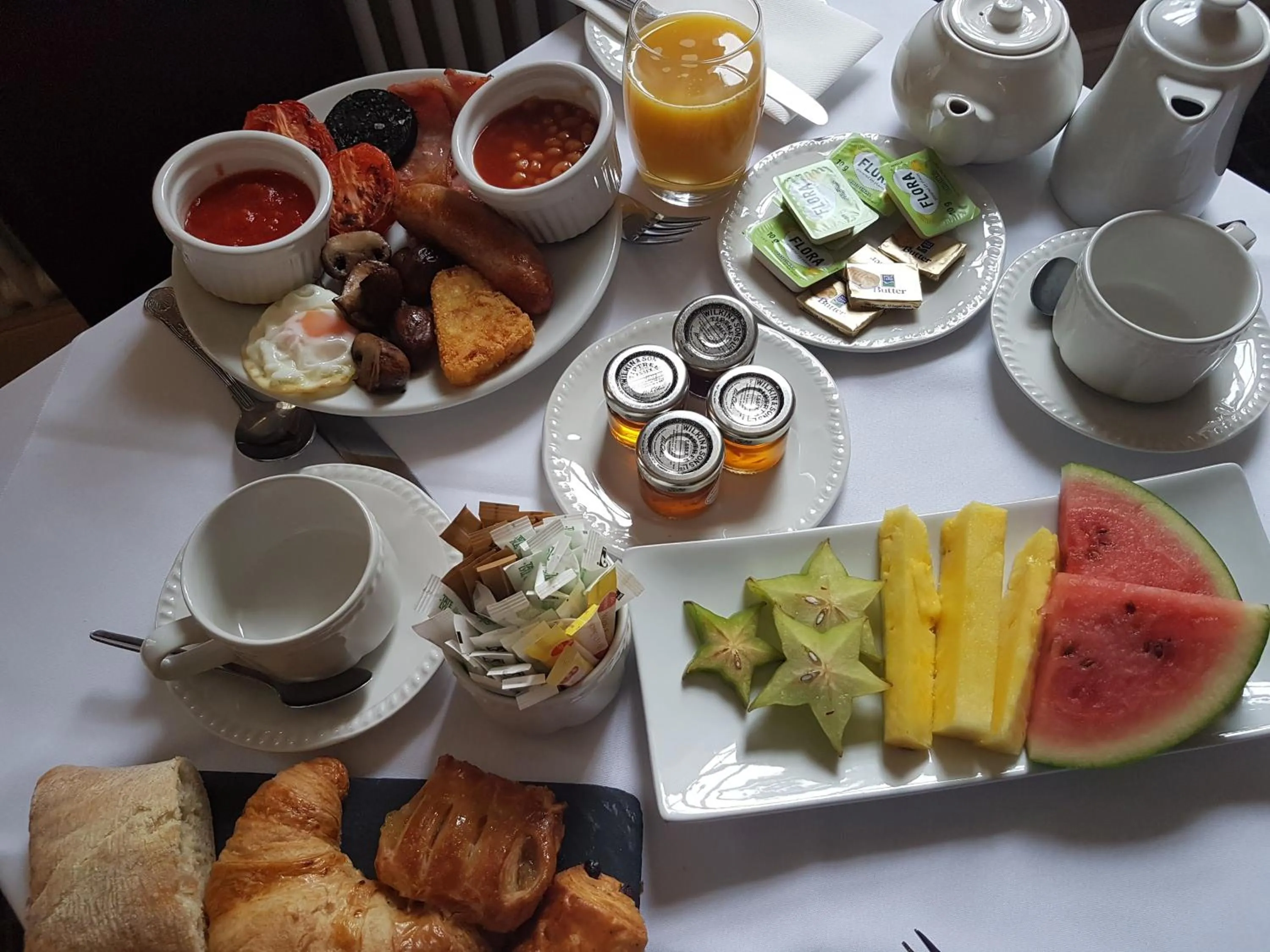 Buffet breakfast in Wortley Hall Sheffield