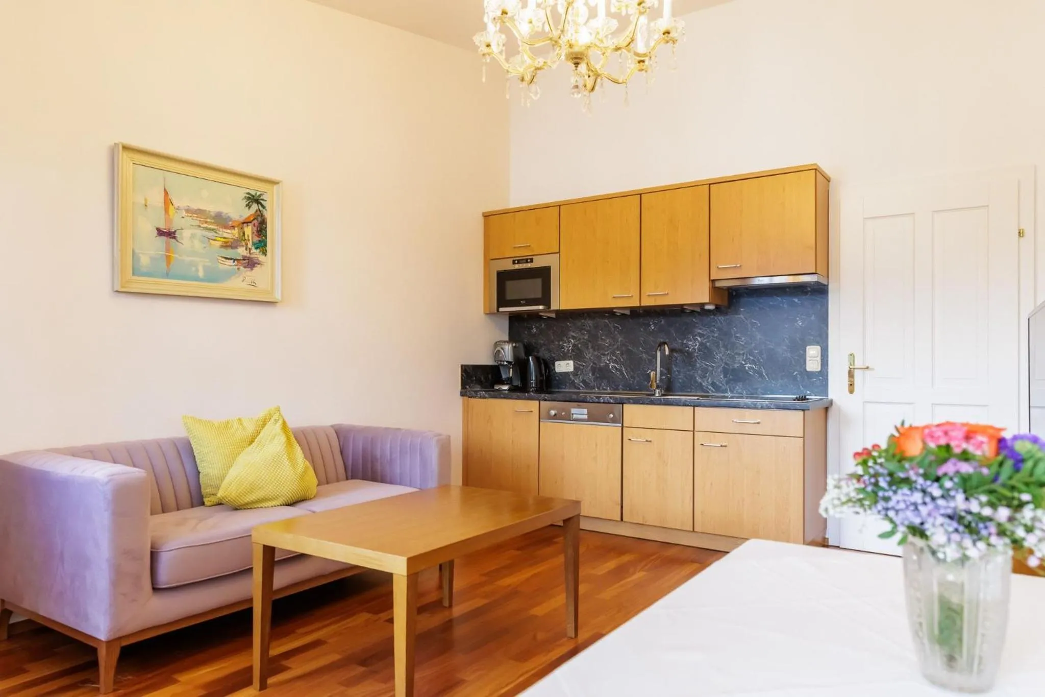 Kitchen or kitchenette in Hotel am See - Seeresidenz