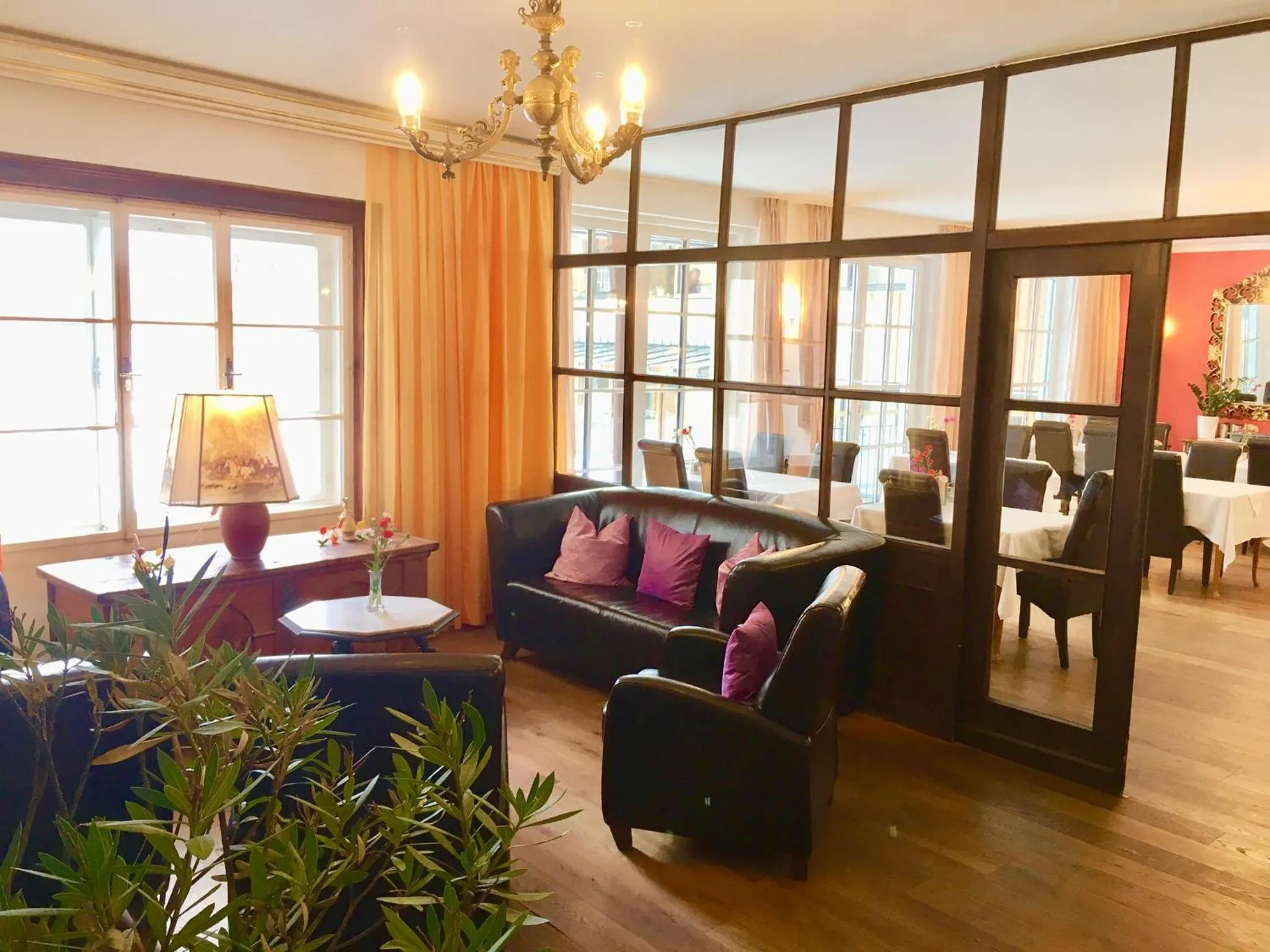 Communal lounge/ TV room in Hotel am See - Seeresidenz