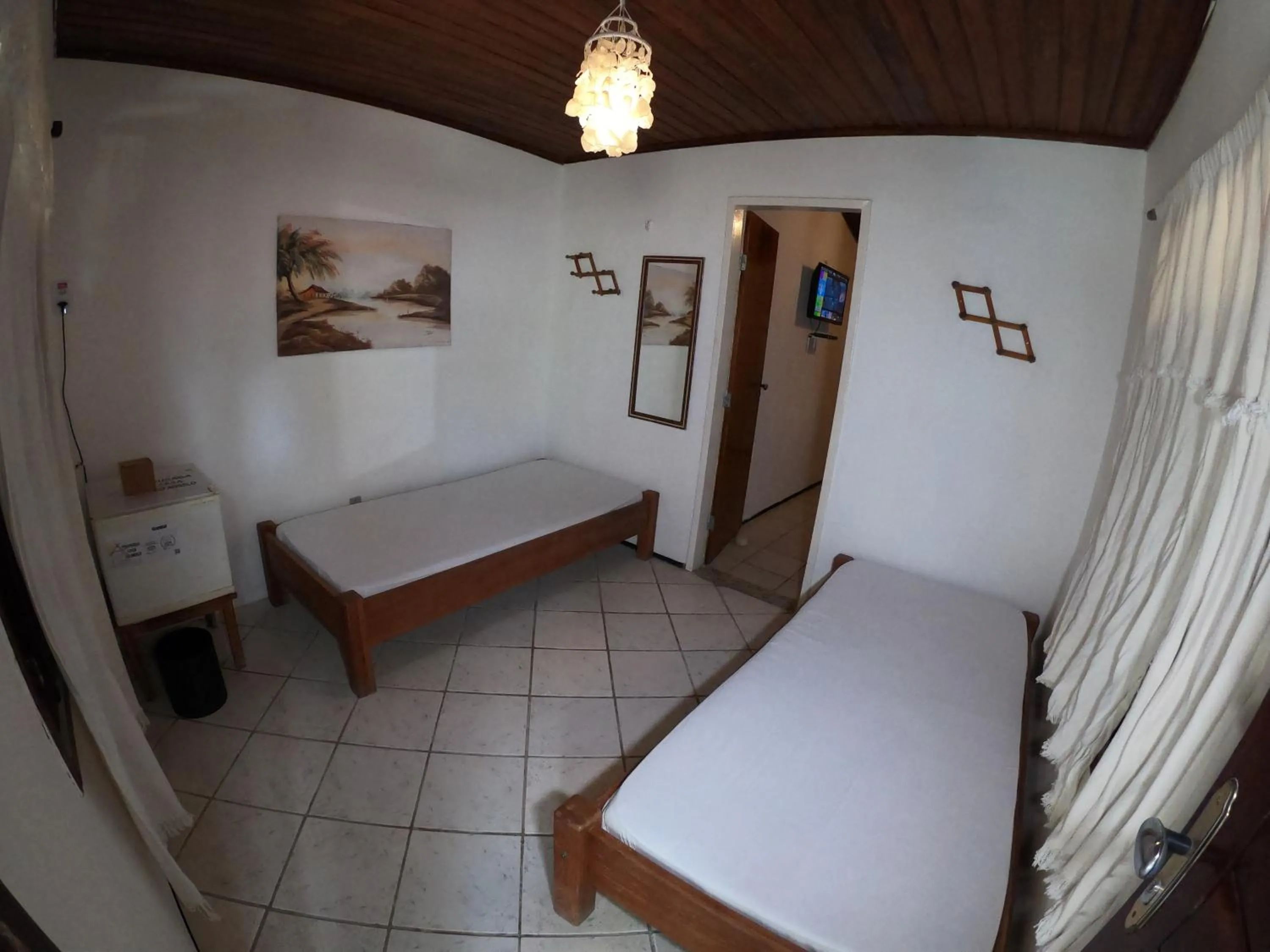 Patio, Bed in Pousada Casa Do Angelo