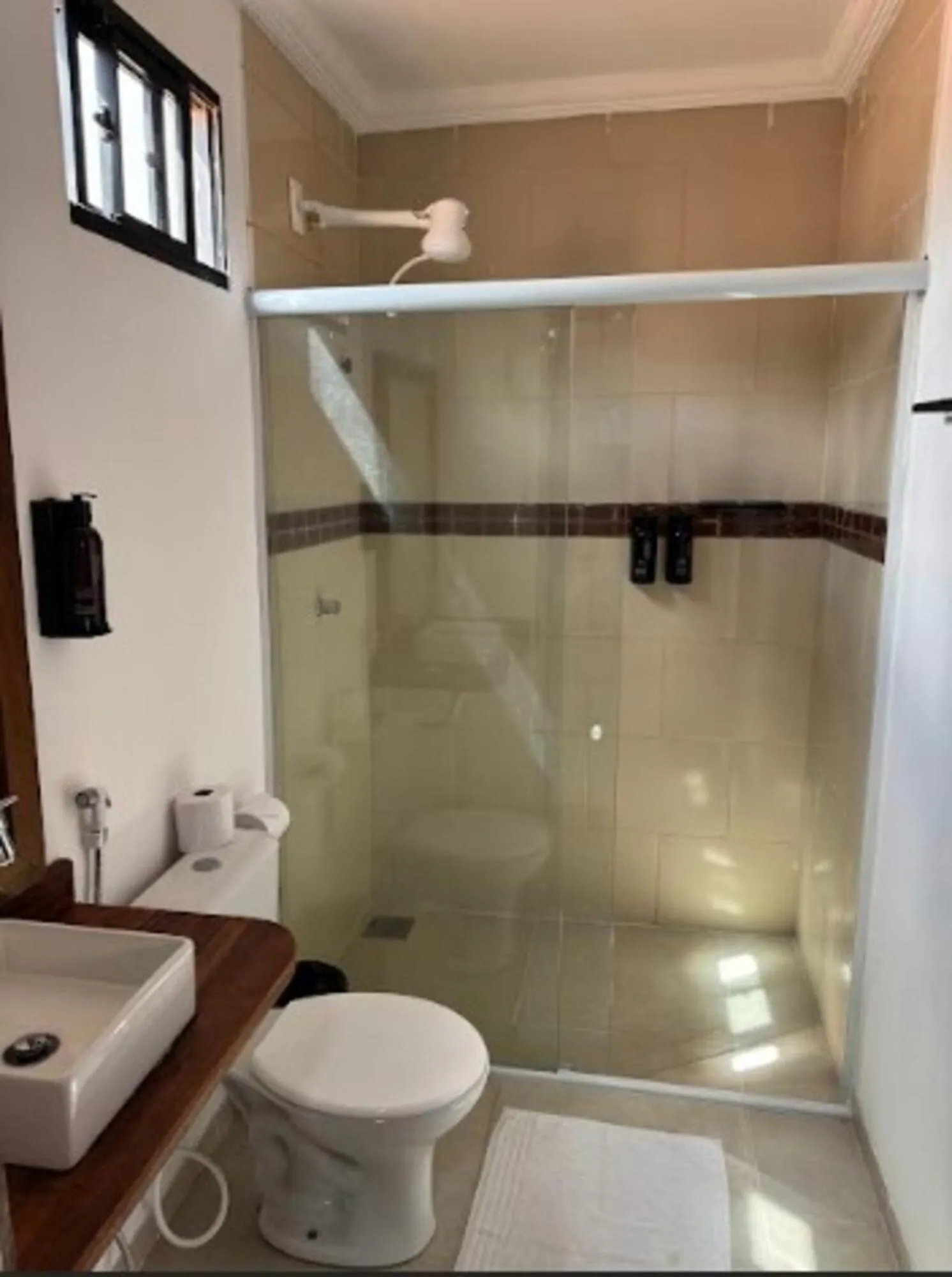 Shower in Pousada Capitão Thomaz