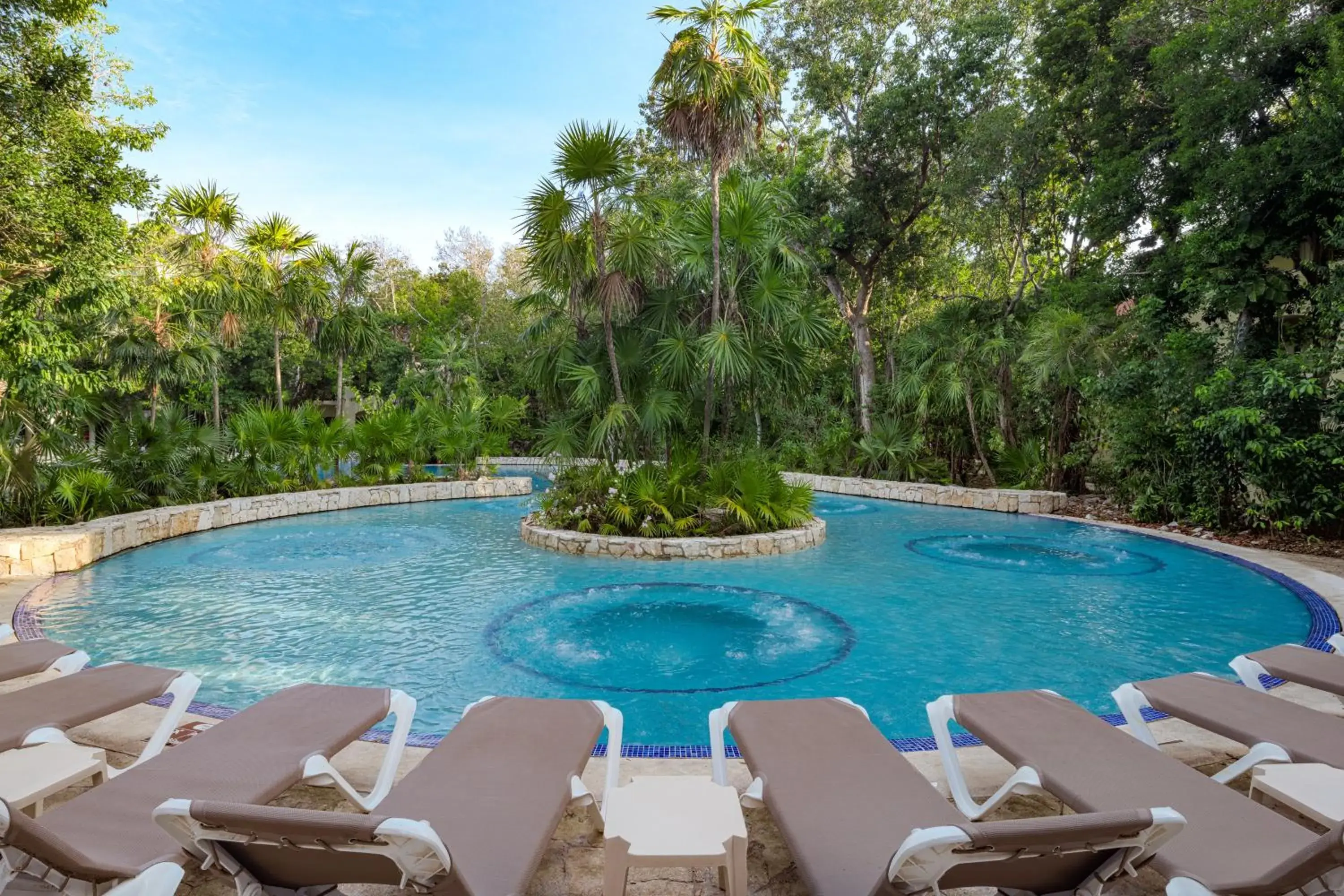 Pool view in Occidental at Xcaret Destination - All Inclusive Pool view in Occidental at Xcaret Destination - All Inclusive