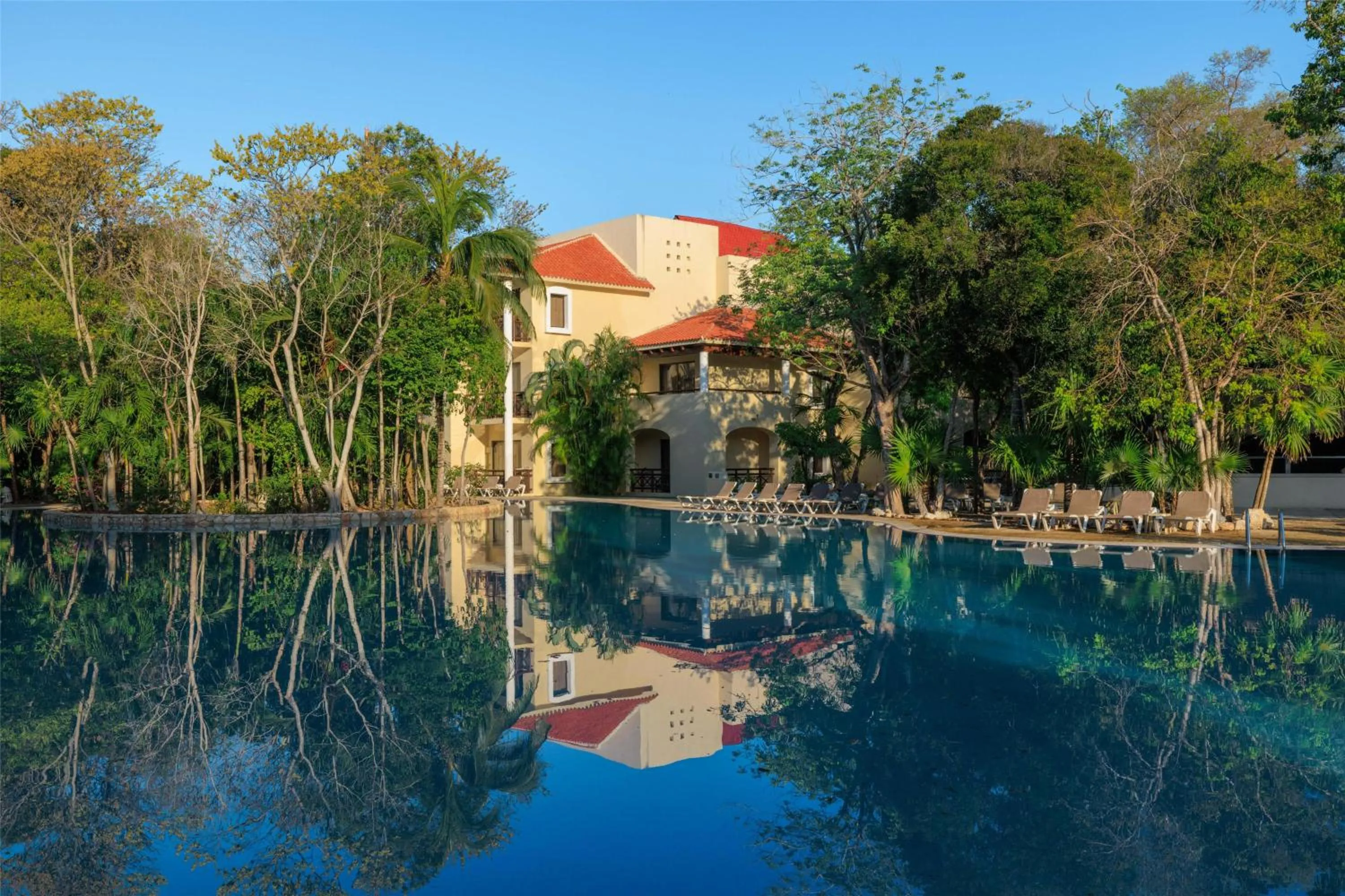 Pool view in Occidental at Xcaret Destination - All Inclusive