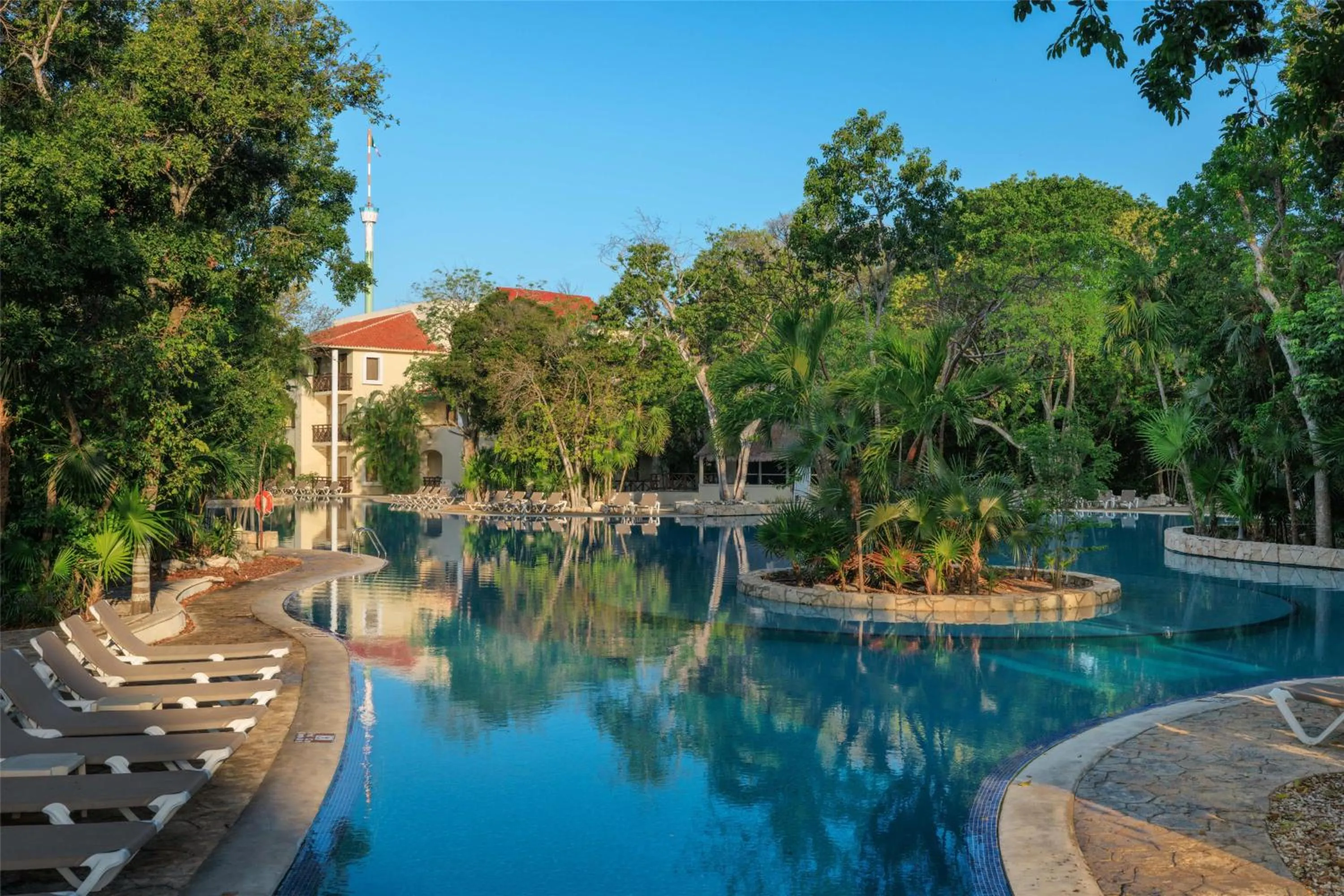 Pool view in Occidental at Xcaret Destination - All Inclusive