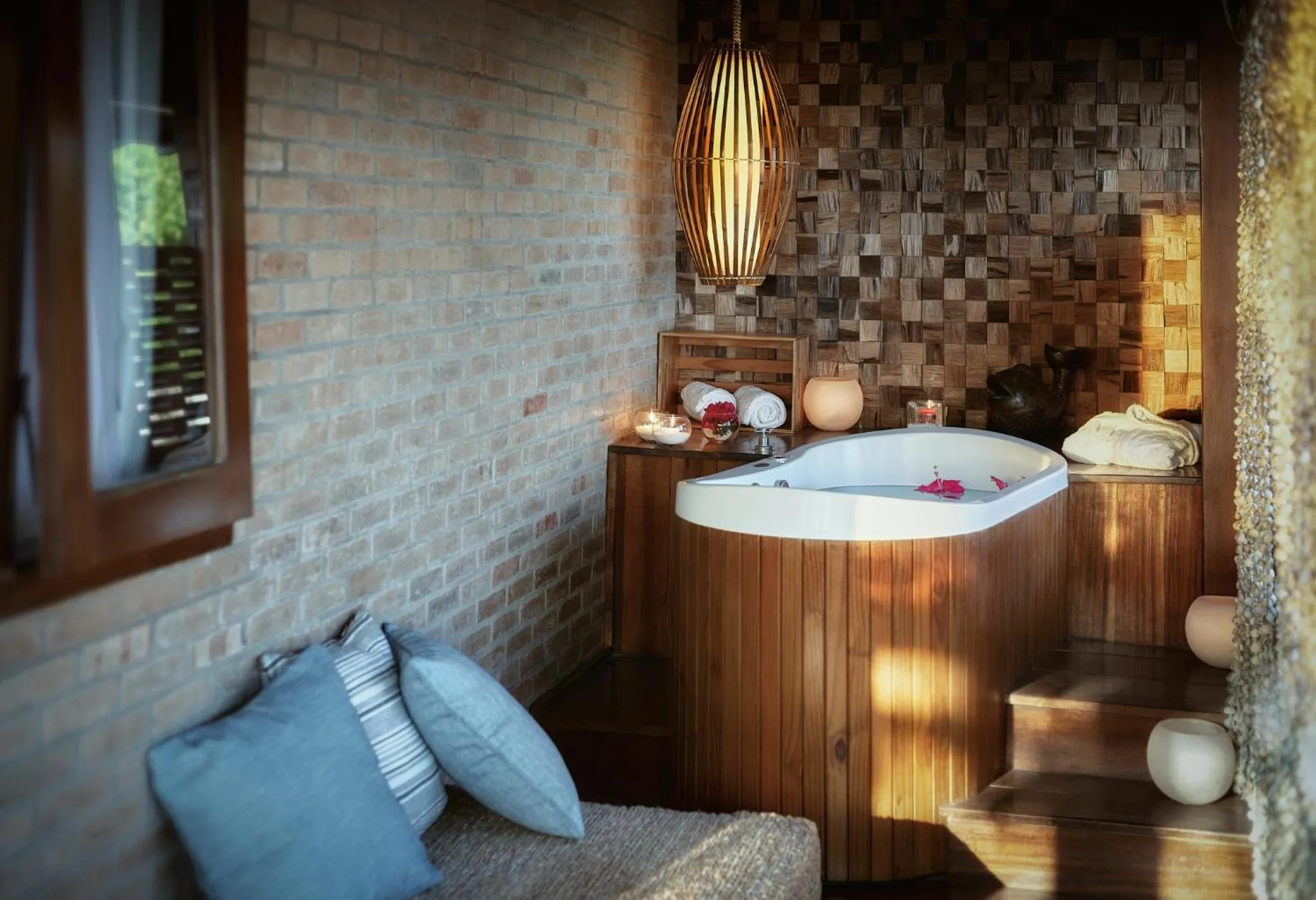 Hot Tub in Pousada Jeribá