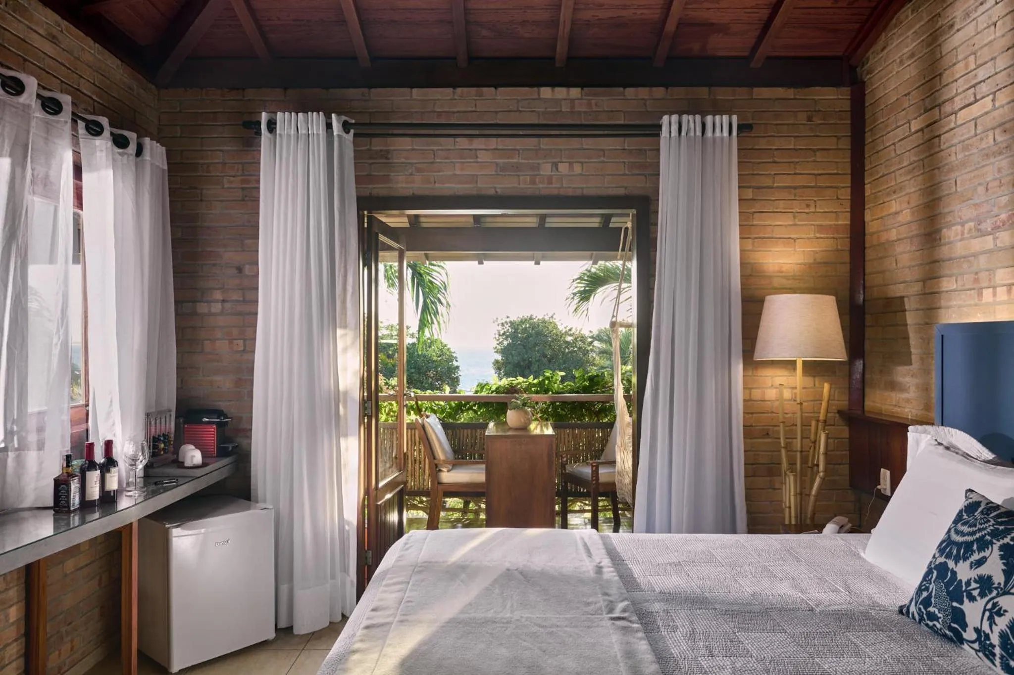 Bed in Pousada Jeribá