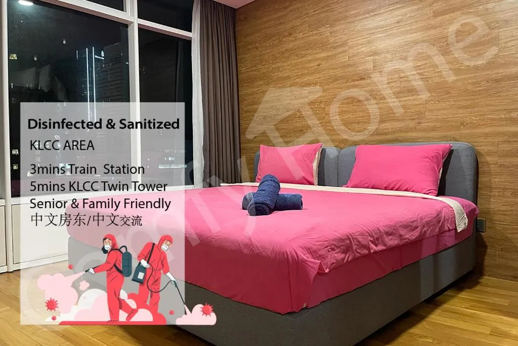 Bedroom, Bed in 5 STAR & LUXURY Apartment near KLCC/ KL City Centre