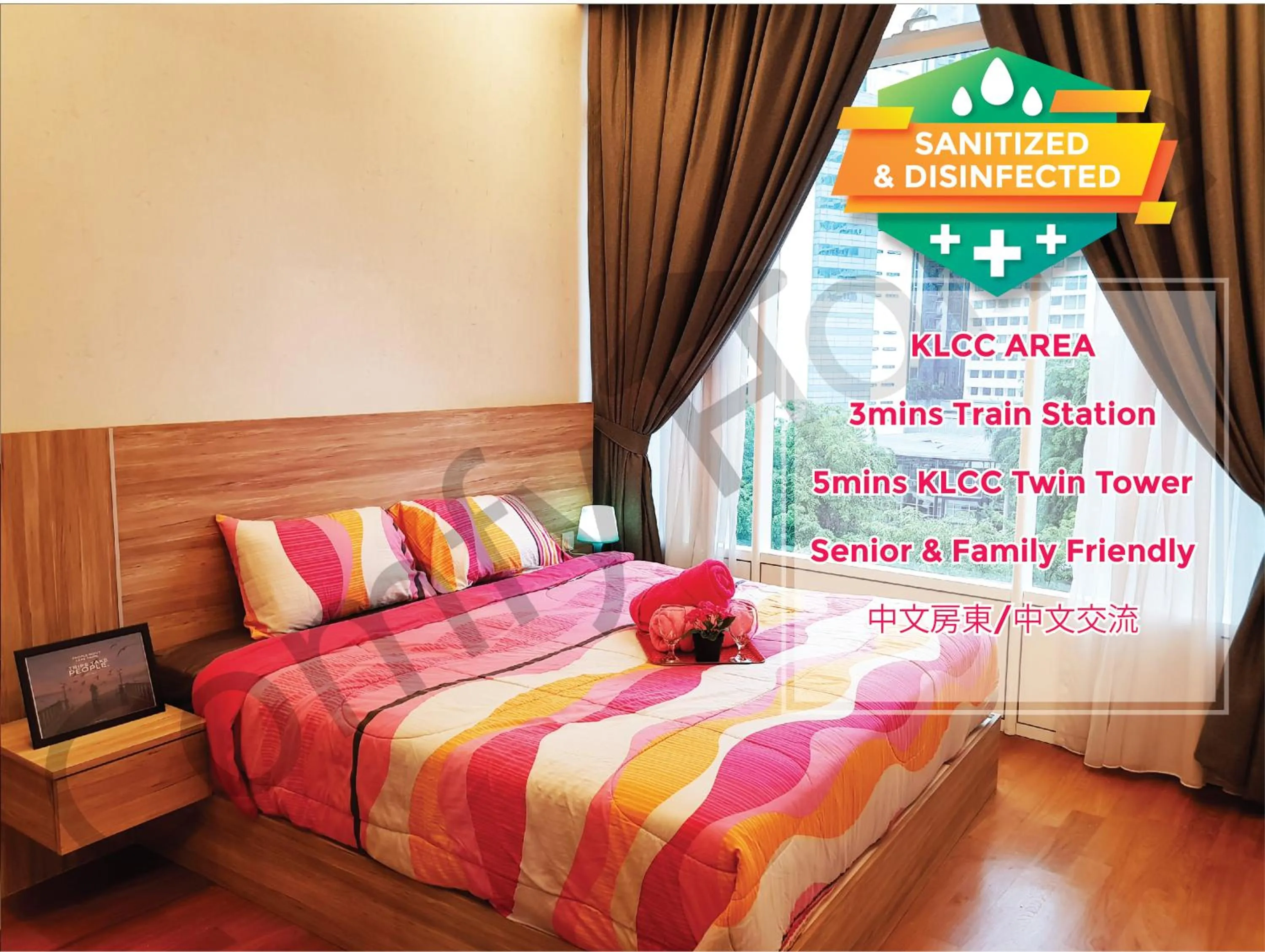 Bedroom, Bed in 5 STAR & LUXURY Apartment near KLCC/ KL City Centre