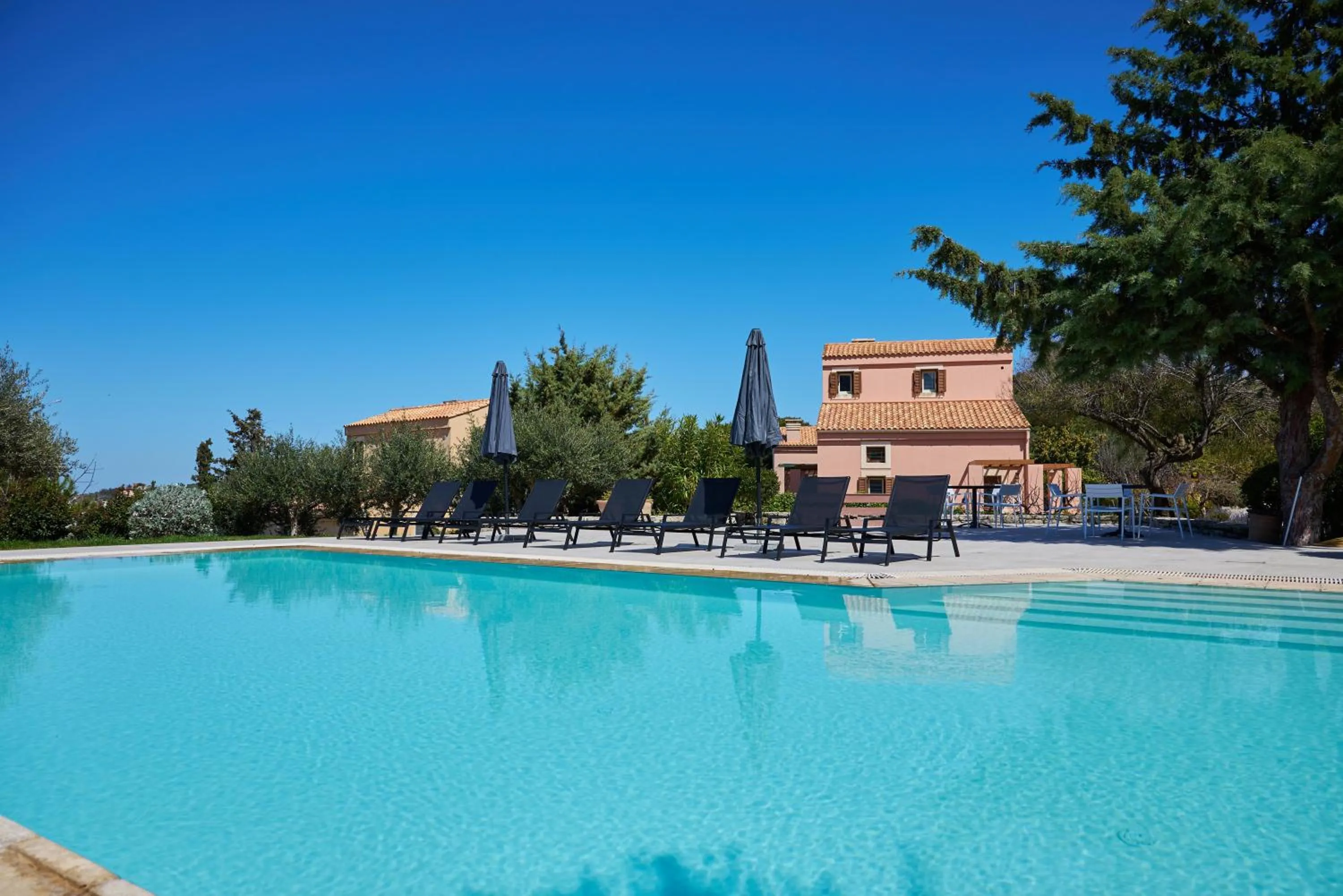 Swimming pool in Eliathos Hillside Retreat