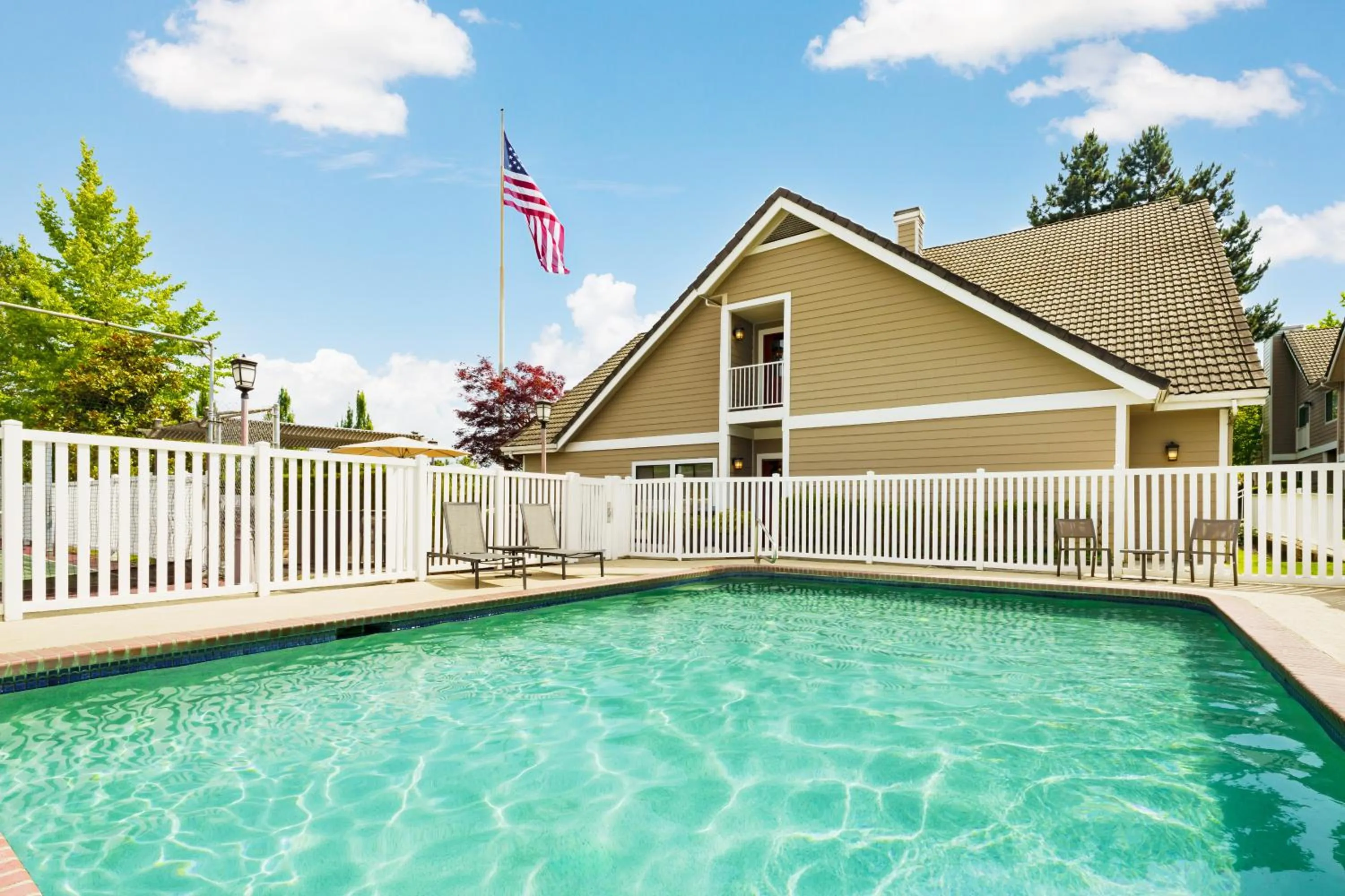 Pool view in Residence Inn Seattle North/Lynnwood Everett